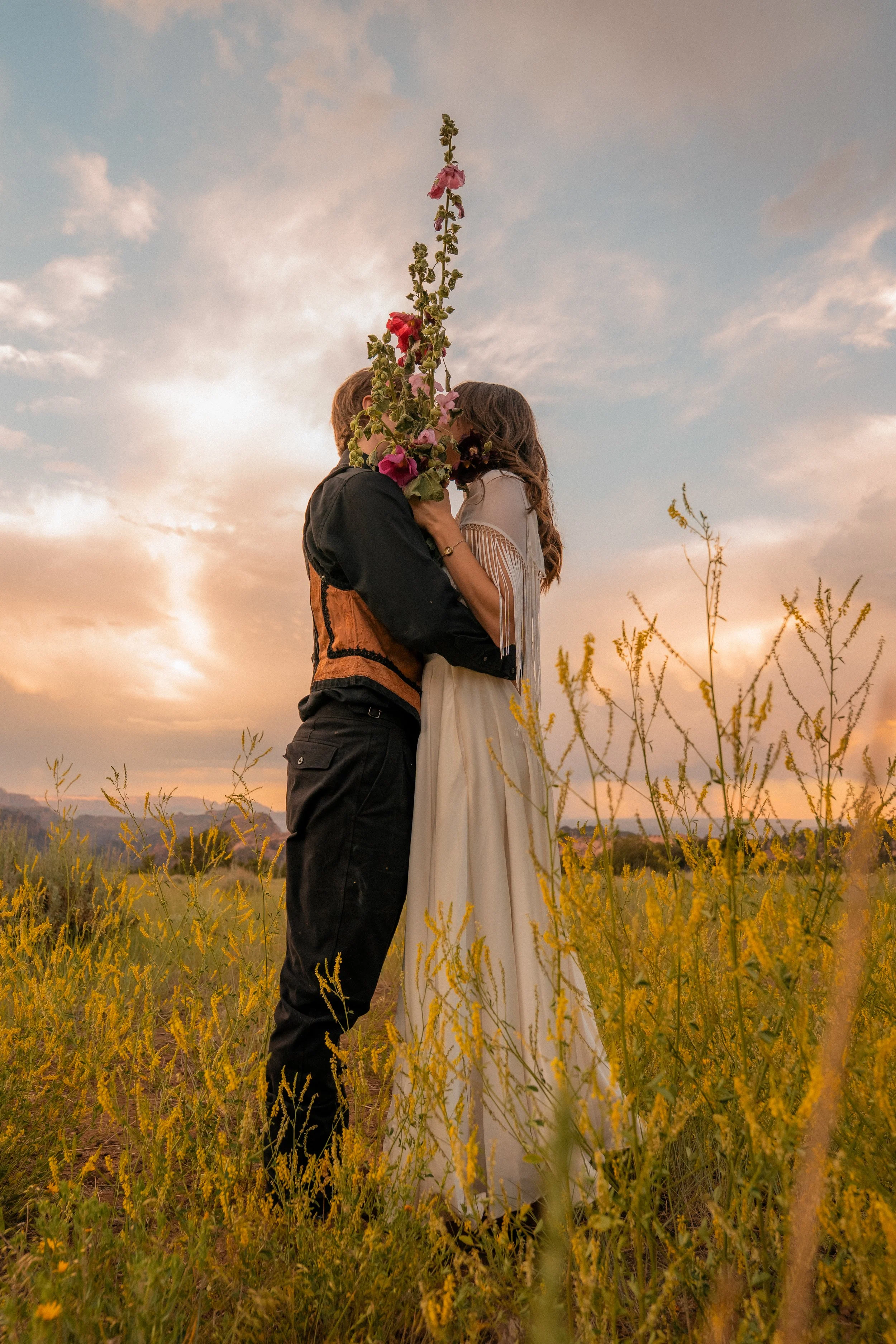 Unique Couples Photoshoot Desert Southern Utah