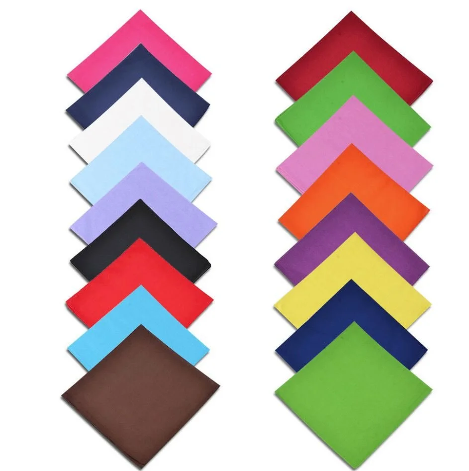 3 Pack Solid Cotton Bandana