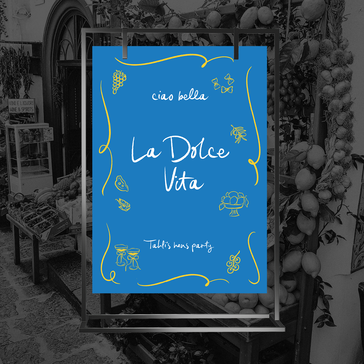 01-Welcome-sign-Italian-Hens-Party-Number-Nine-Creative-Design-Print-NZ.png