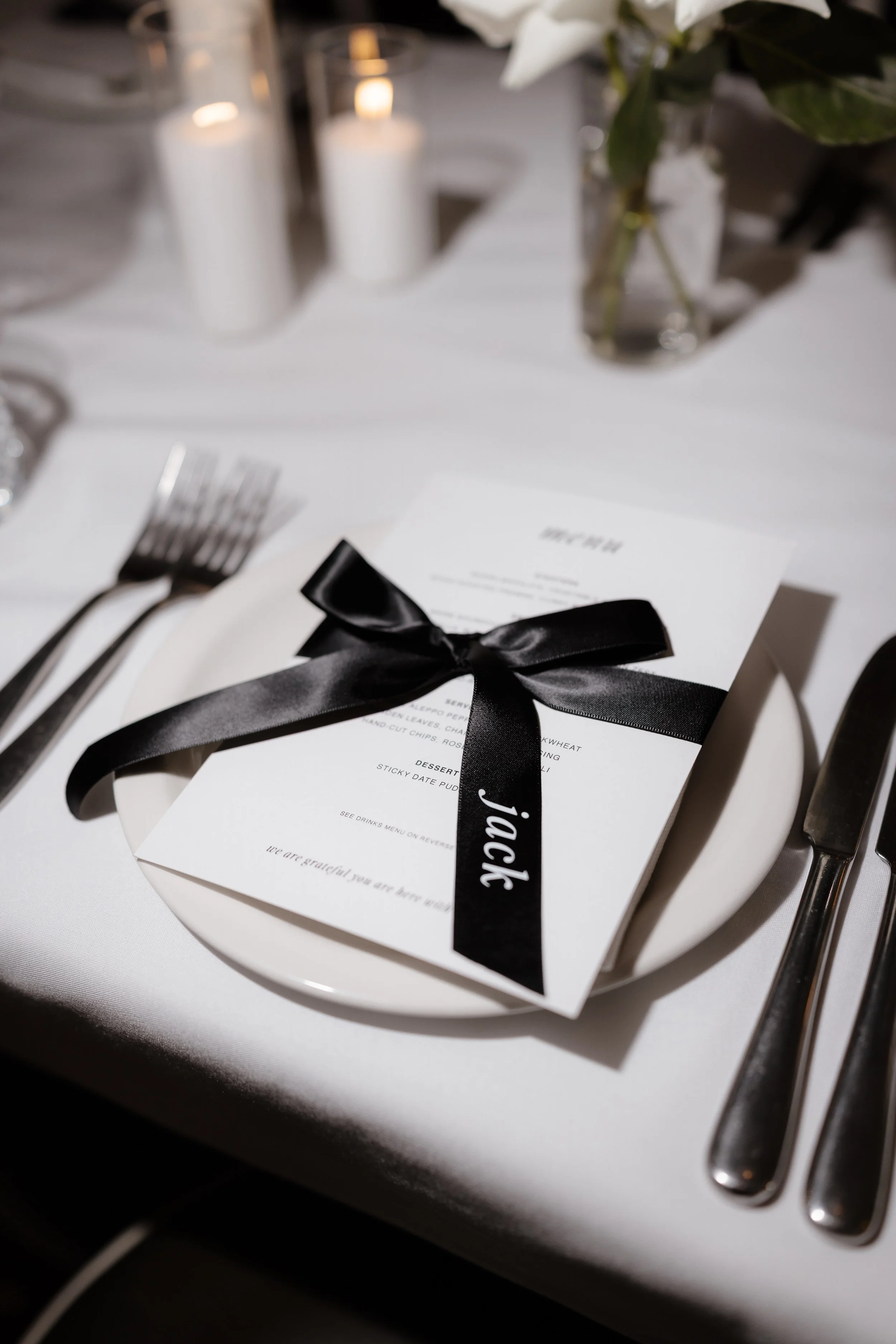 Custom name ribbon