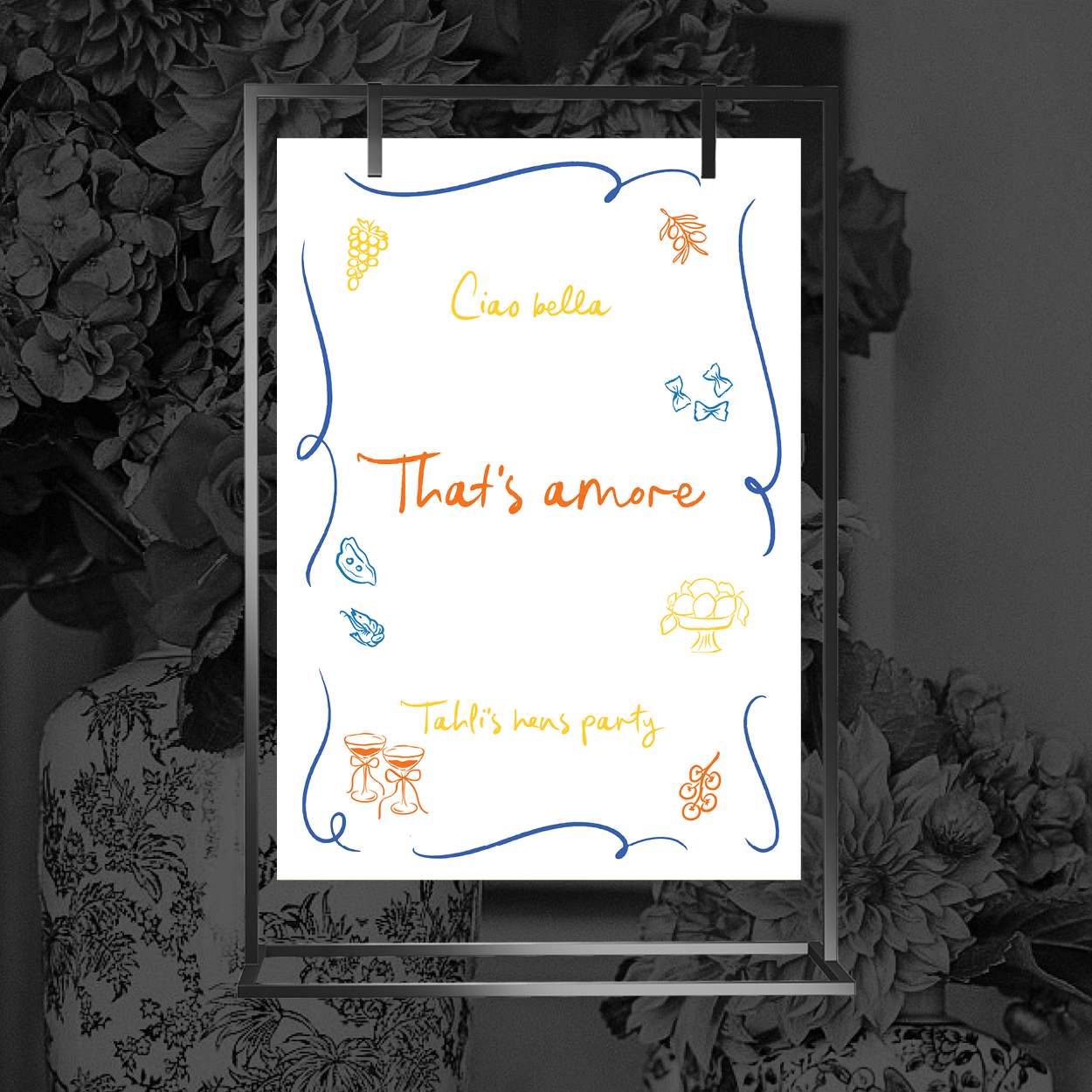 05-Welcome-Sign-decor-Italian-Theme-Hen-Party-Number-Nine-Creative-Design-Print-NZ5.png