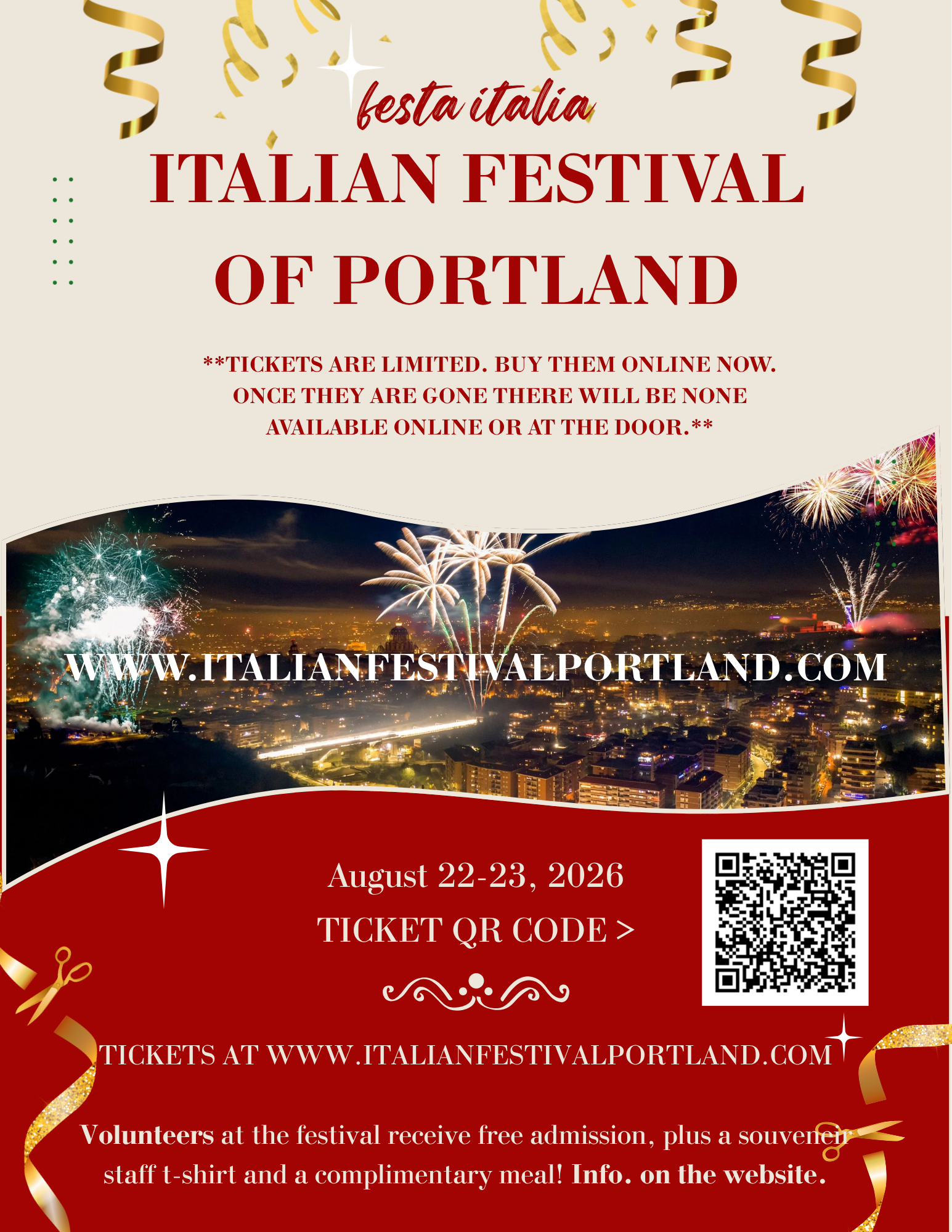 Italian Festival Of Portland Flyer!