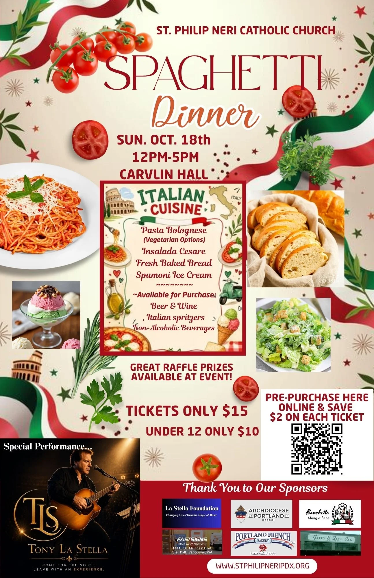 Join Us For A Spaghetti Dinner That You Won’t Soon Forget!
