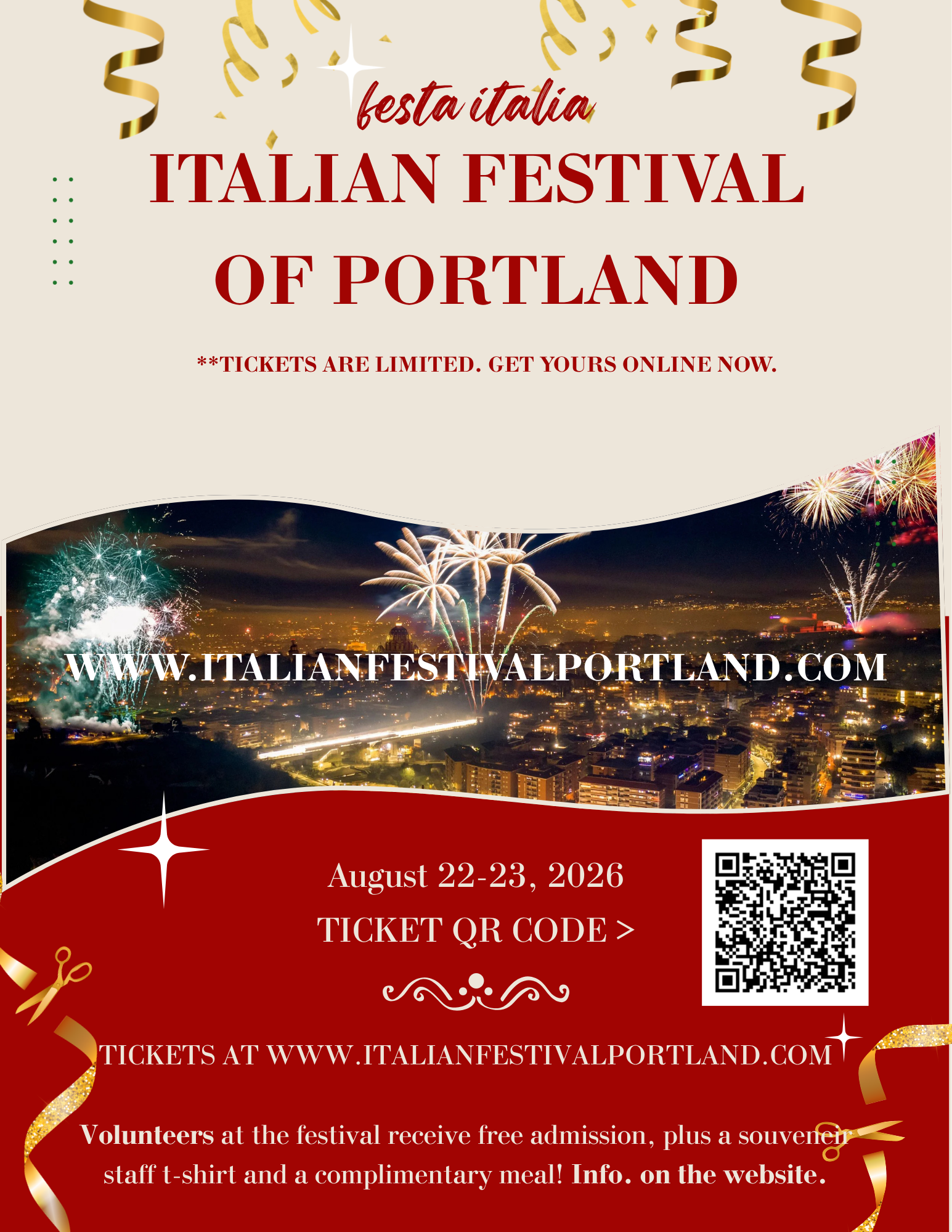 Italian Festival Of Portland Flyer!