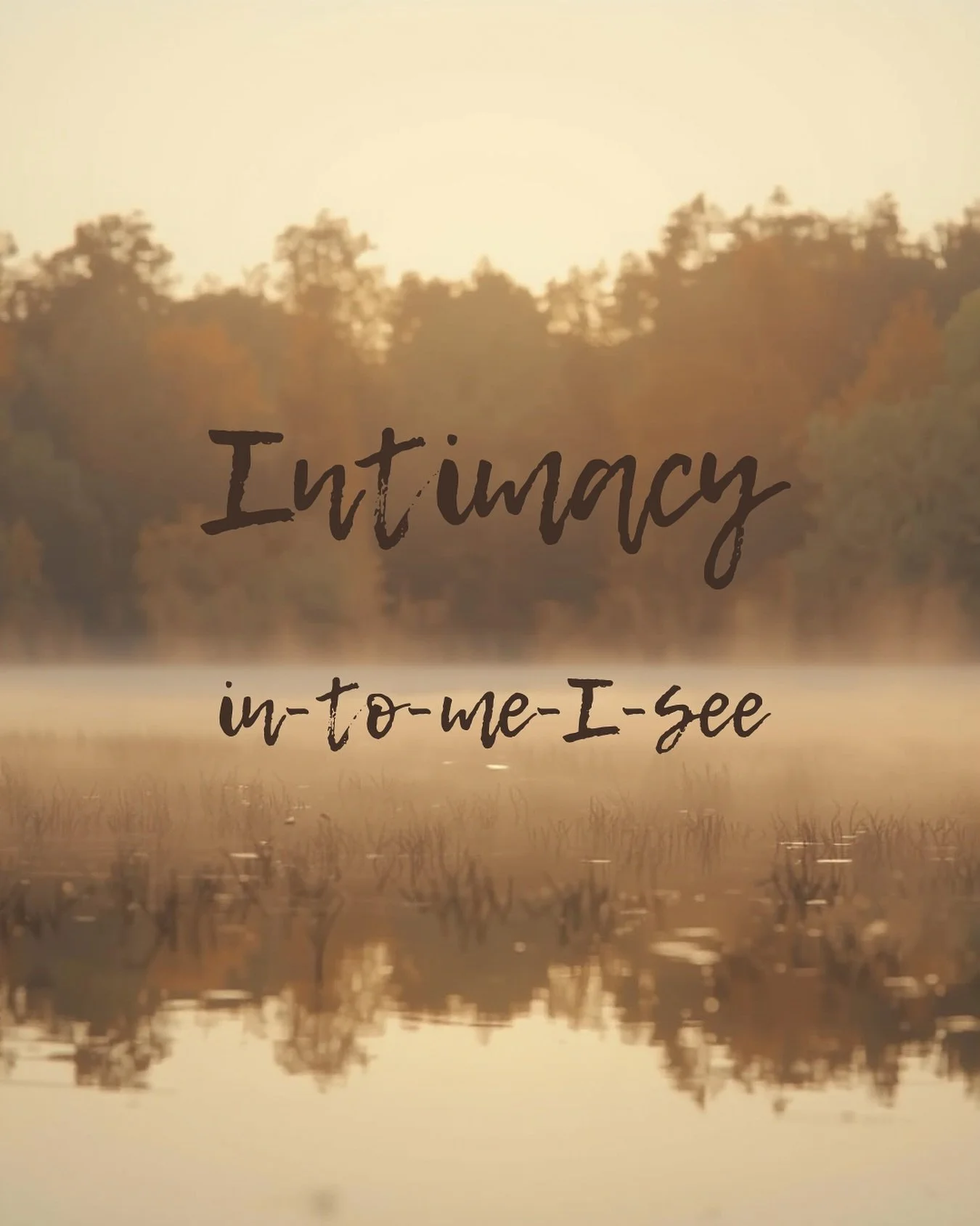&ldquo;Intimacy&rdquo; &mdash; in-to-me-I-see ✨

It&rsquo;s more than closeness with others; it&rsquo;s the courage to look within. True intimacy begins when you see yourself clearly &mdash; your emotions, your truths, your light and shadows. When yo