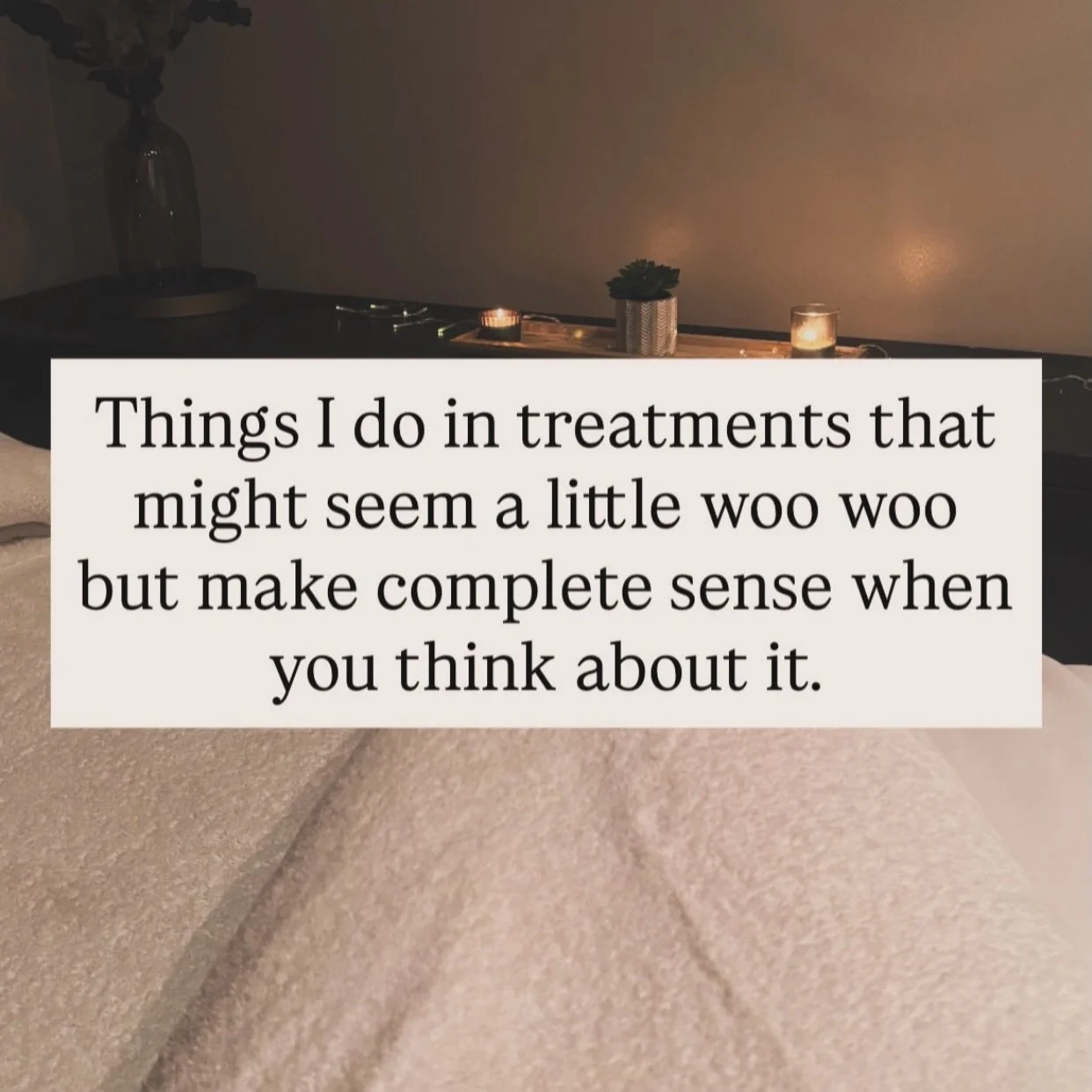Every moment is intentional. 🐚

Your session isn&rsquo;t just &lsquo;a massage&rsquo; it&rsquo;s a space of venerability, A space of care. 🌅

All these little &lsquo;woo woo&rsquo; things matter to me, because you matter and you are deserving. ☺️

