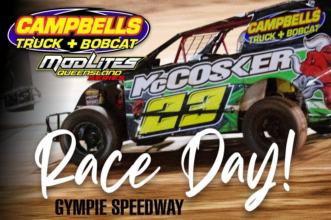 It's Race Day! at Gympie Speedway
Rnd 8 of the Campbells Truck &amp; Bobcat Series.

Huge thanks to my awesome sponsors for their continued support:
McCosker Contracting 
Campbells Truck &amp; Bobcat &amp; Landscape Supplies 
Harbour City Harley-Davi