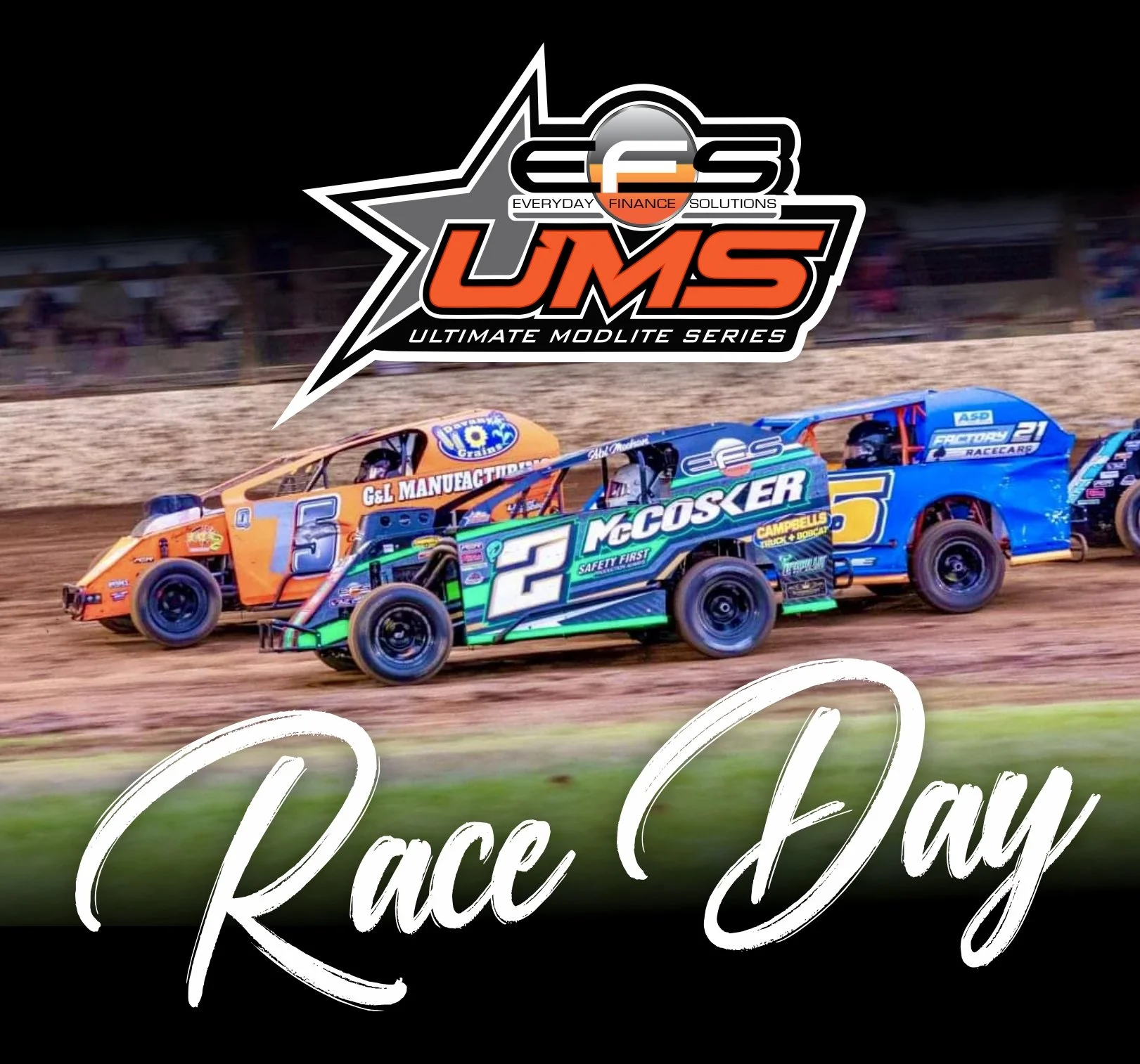 IT&rsquo;S RACE DAY!
Rnd 6 of the Everyday Finance Solutions ULTIMATE MODLITE Series at Gladstone Speedway 
Hope to see you all there!

Thank you to all my awesome sponsors for their continued support
McCosker Contracting 
Campbells Truck &amp; Bobca