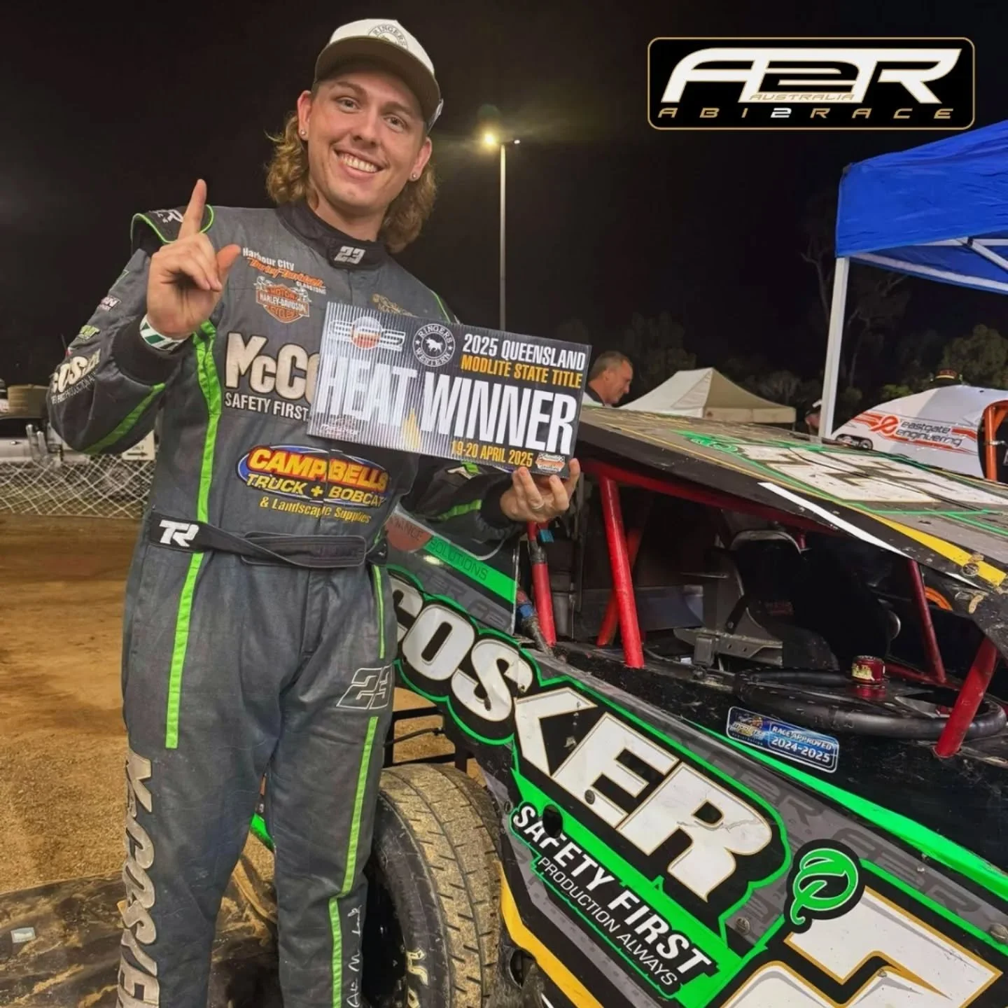 Heat win for @lachlangardnermotorsport at night one of the EFS / @ringerswestern QLD title 🙌🏼

#winnerwinner #speedway