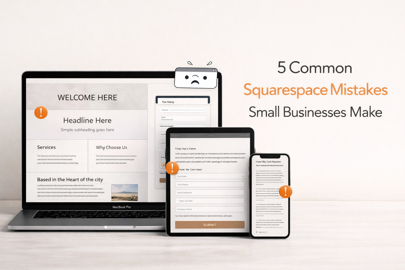 5 Common Squarespace Mistakes Small Businesses Make