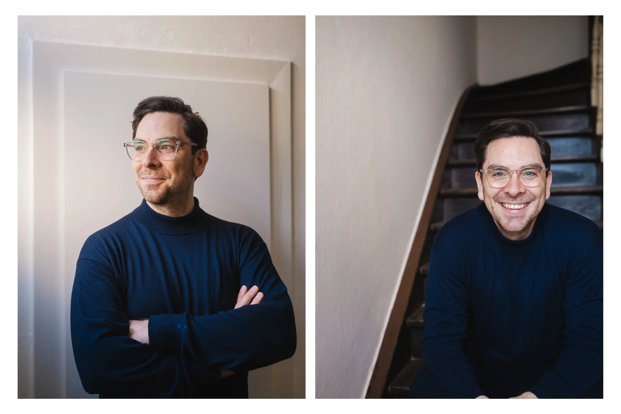 Authentisches Personal-Branding-Porträt im Innenraum, moderne Business Fotografie mit natürlichem Licht studio schoen Trier