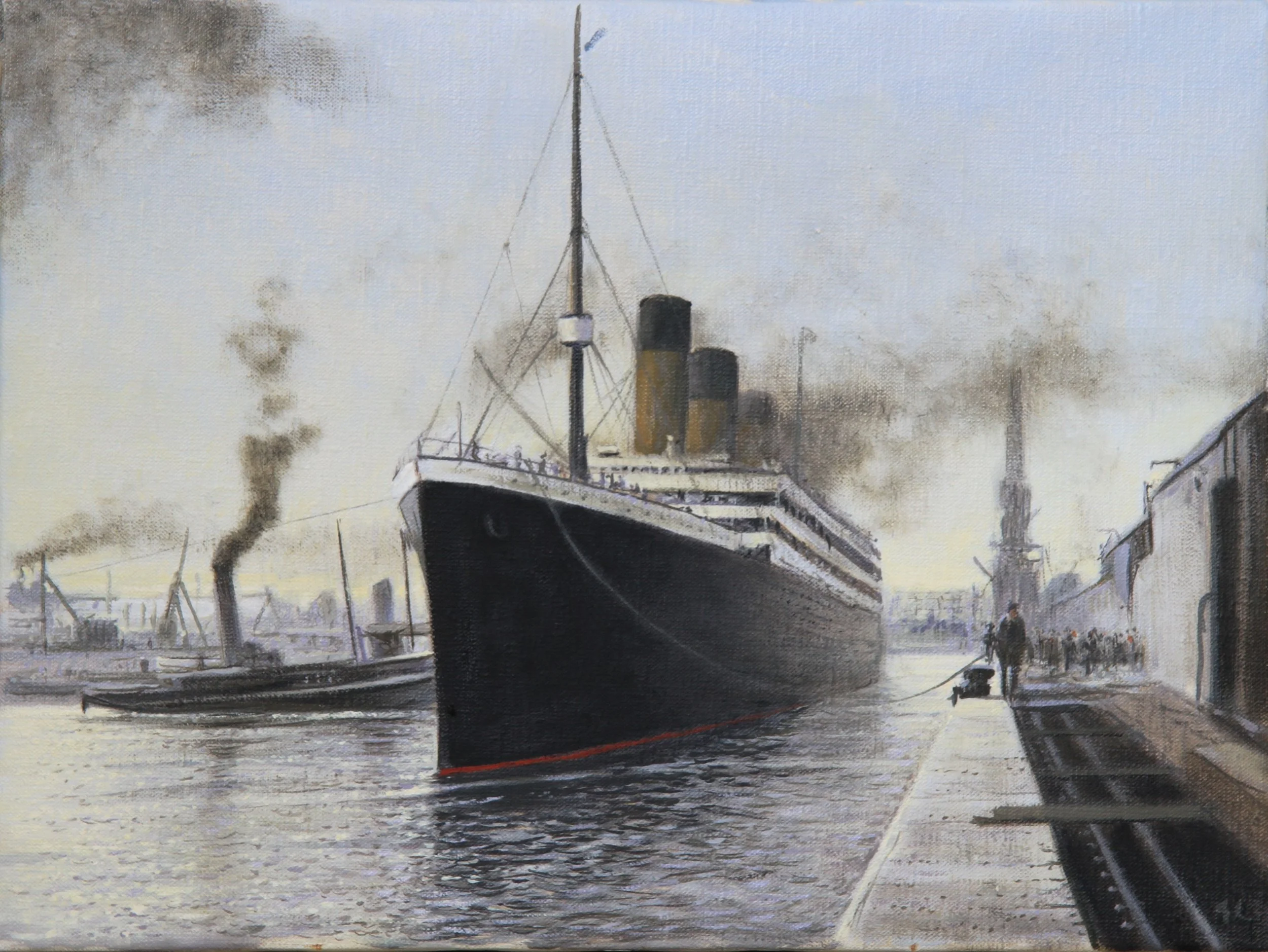 The Titanic, Belfast. April 1912.