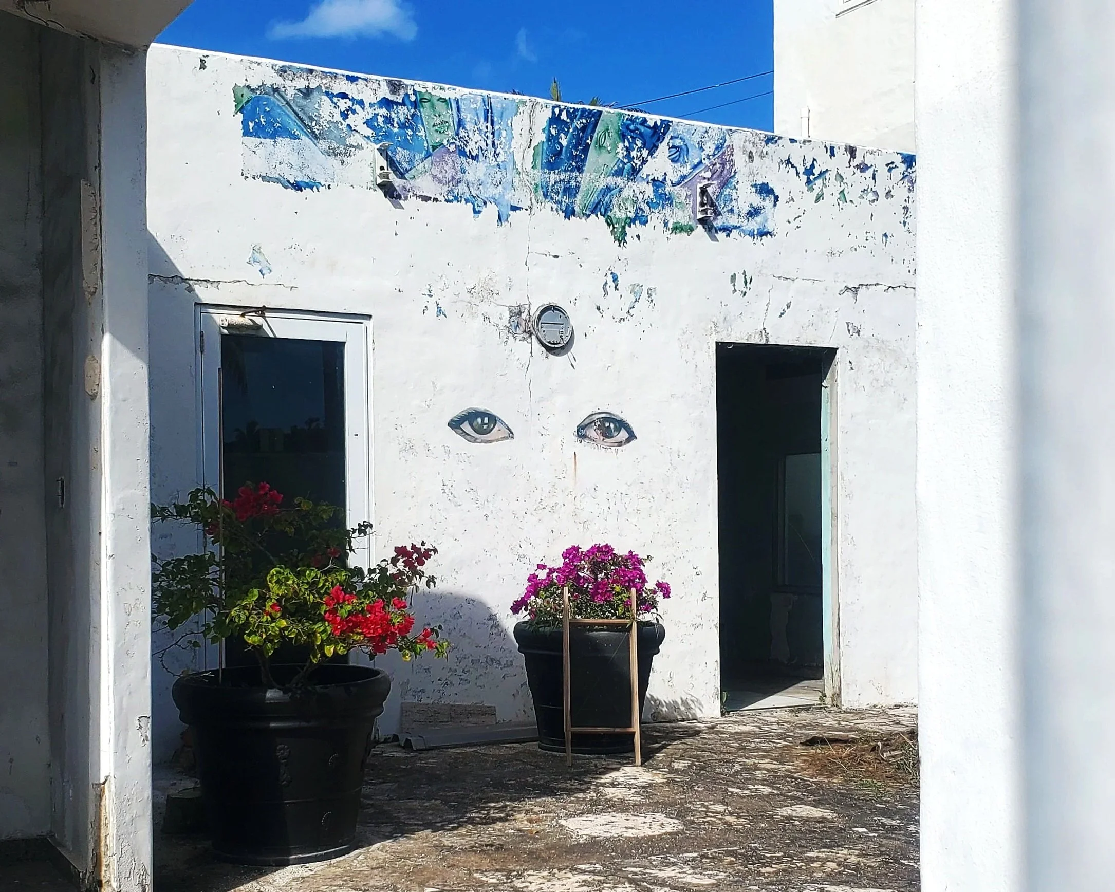 eyes on wall san juan puerto rico