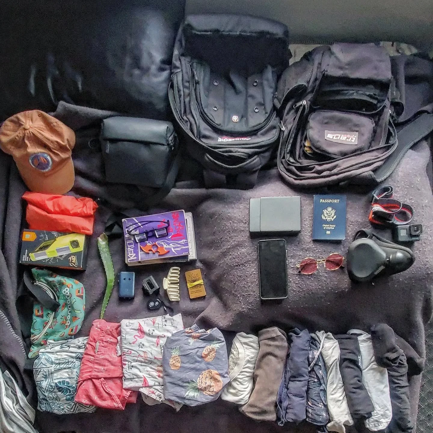 Here's everything I'm packing for a short trip to Curacao.

What am I missing? And don't say sunscreen! Lol

#groundyourself