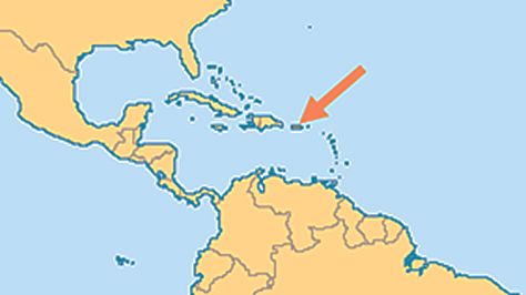 caribbean island map puerto rico