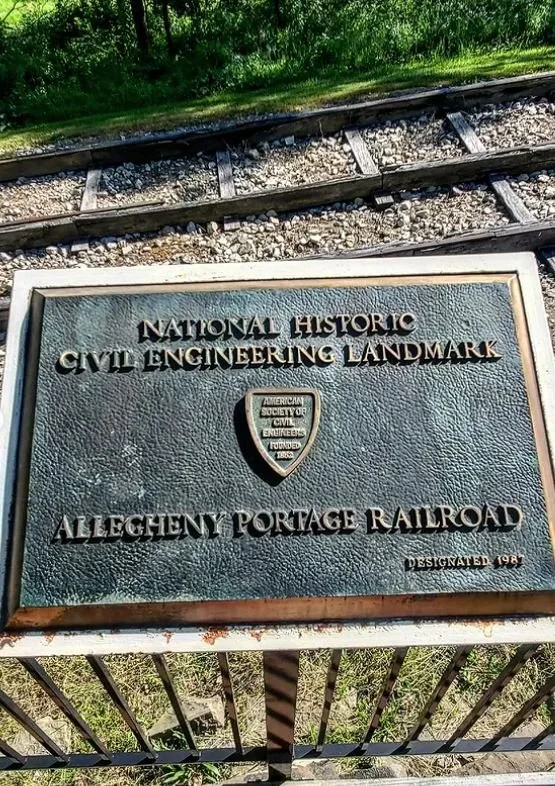 national civil engineering landmark allegheny portage railroad plaque.JPG