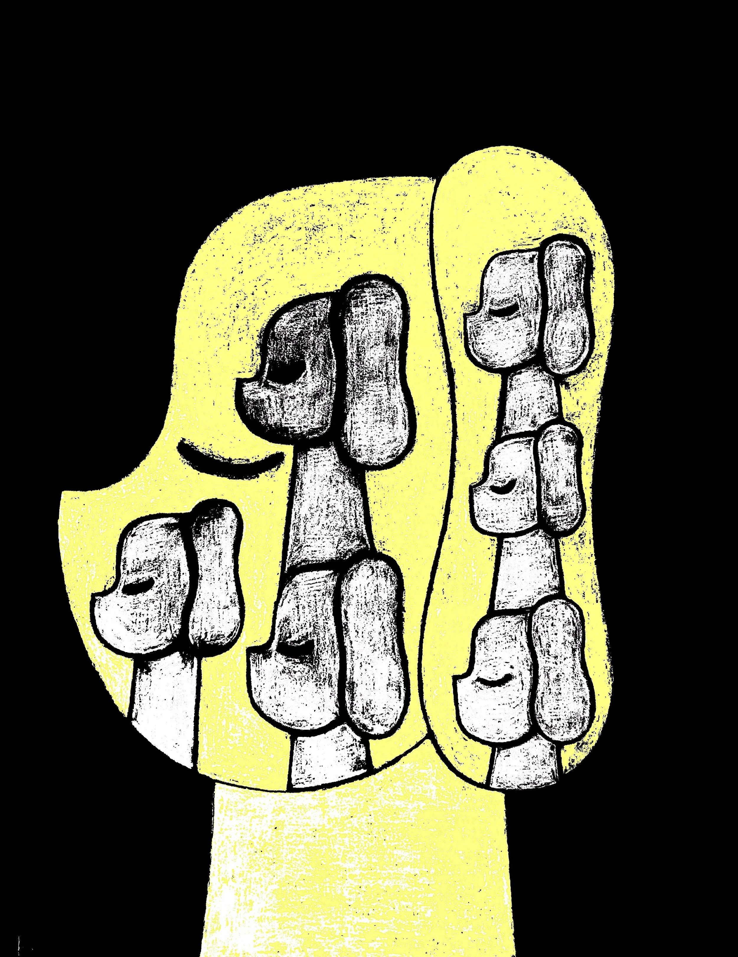 HEAD SPACE LEMON 2026 Archival digital print on paper, original drawing 28.5x 21.5 cm