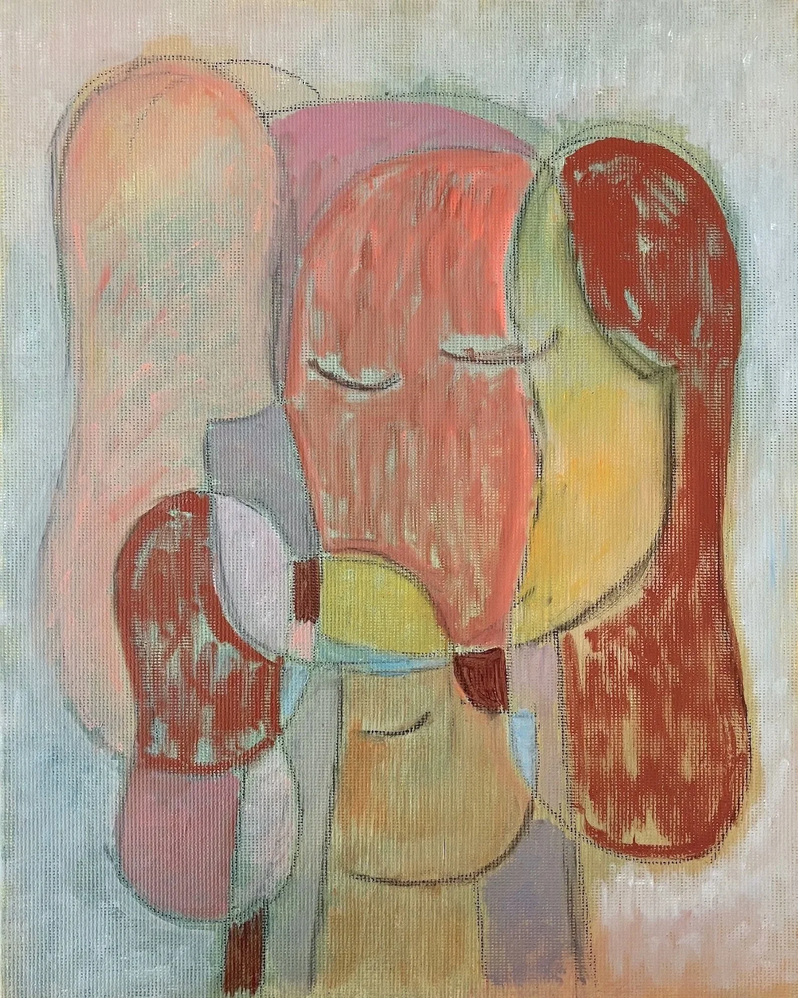 MULTI COLOUR STUDY 2025 Oil on paper 25.4 x 20 cm (10 x 8 in)
