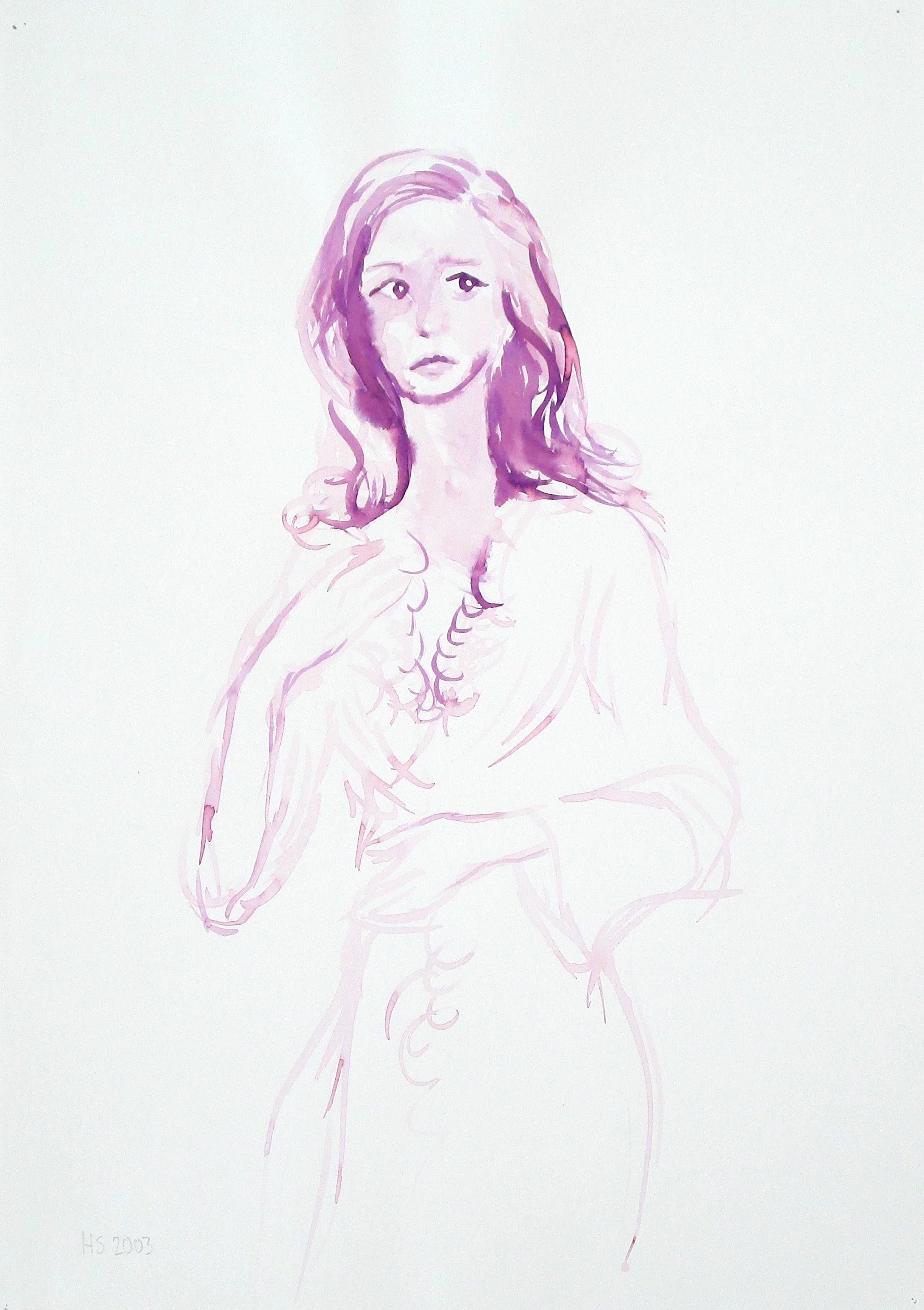 NEGLIGEE 2003 Ink on paper 42 x 29.6 cm