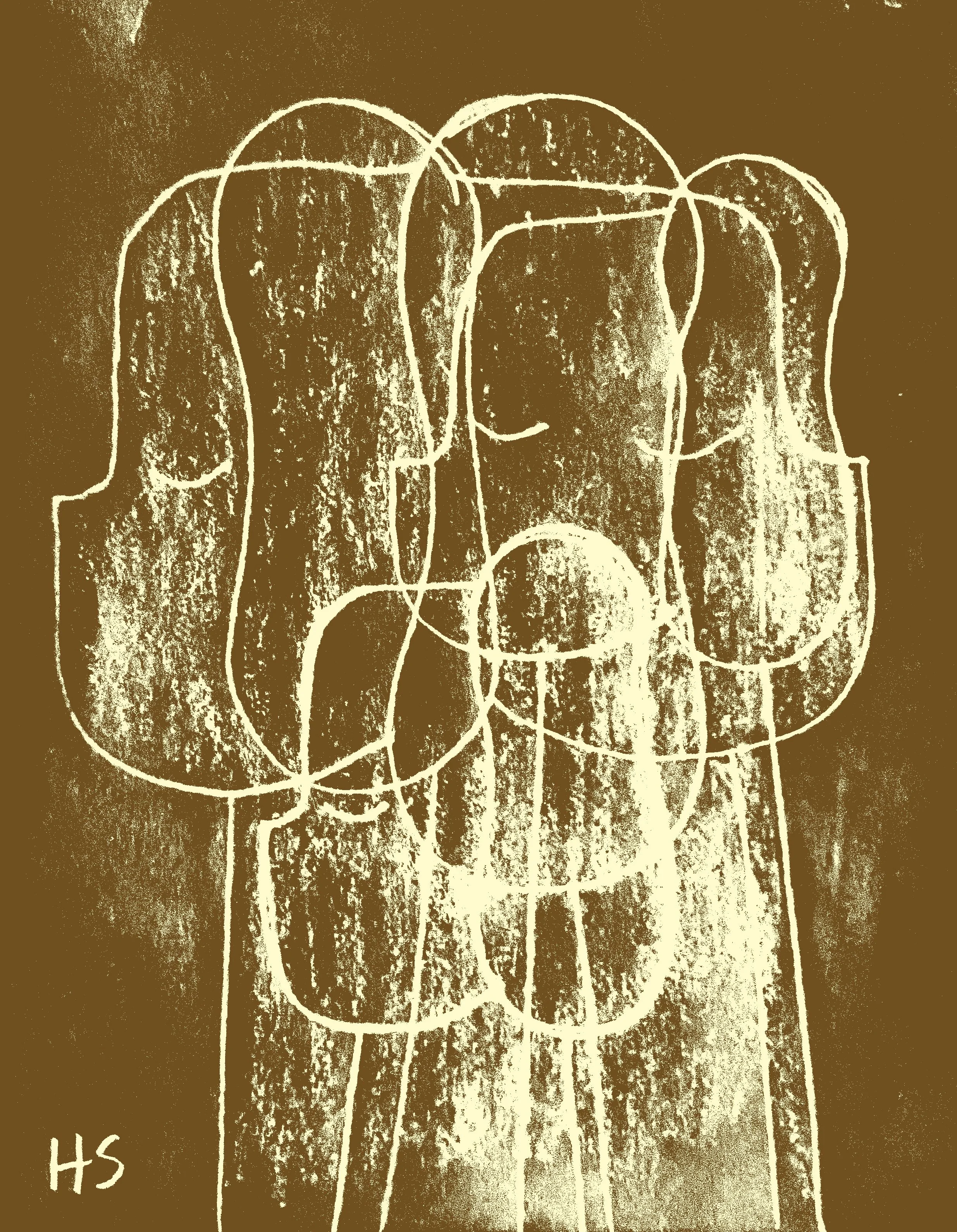 TRACES 2026 Archival digital print on paper, original drawing 13.5 x 10.5 cm