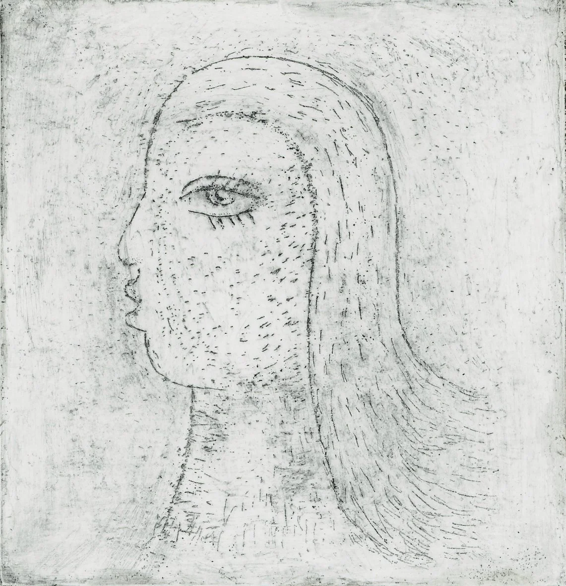 PROFILE Etching on Fabriano paper 10.5 x 10 cms 2014