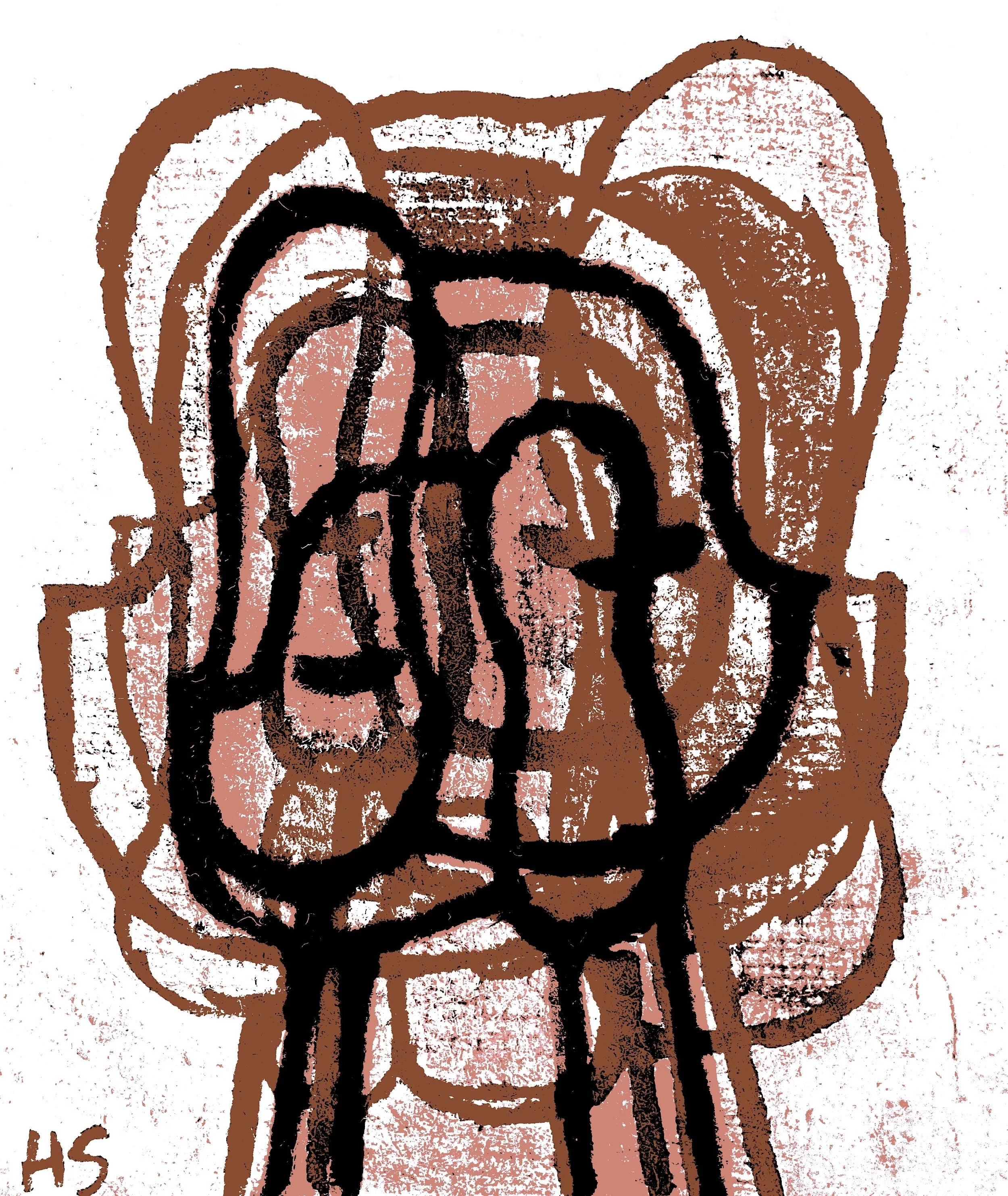 BUTTERFLY VENETIAN RED 2025 Archival digital print on paper 14.2 x 12 cm