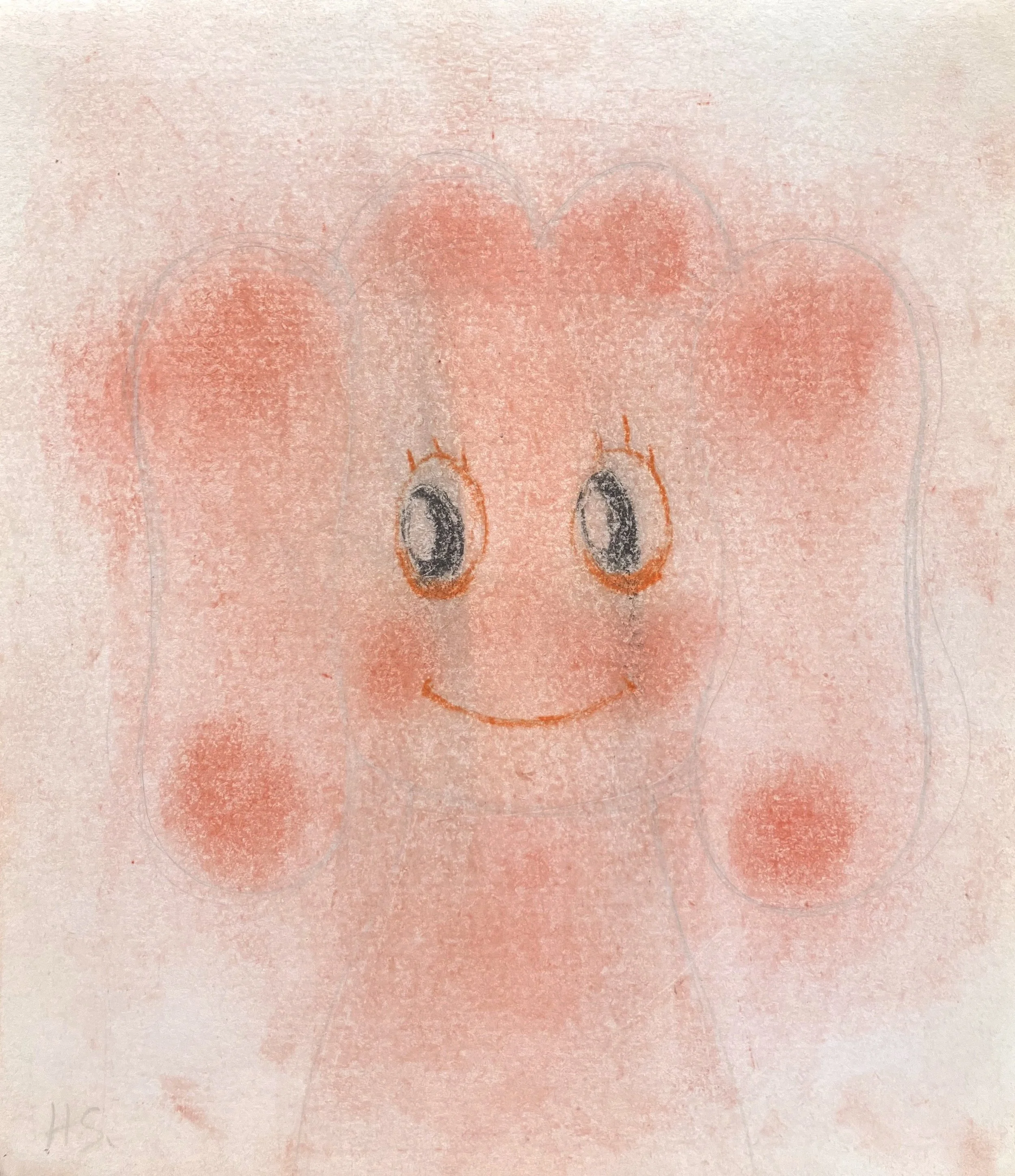 SMUDGE 2026 Pastel & wax on paper 27.8 x 24 cm