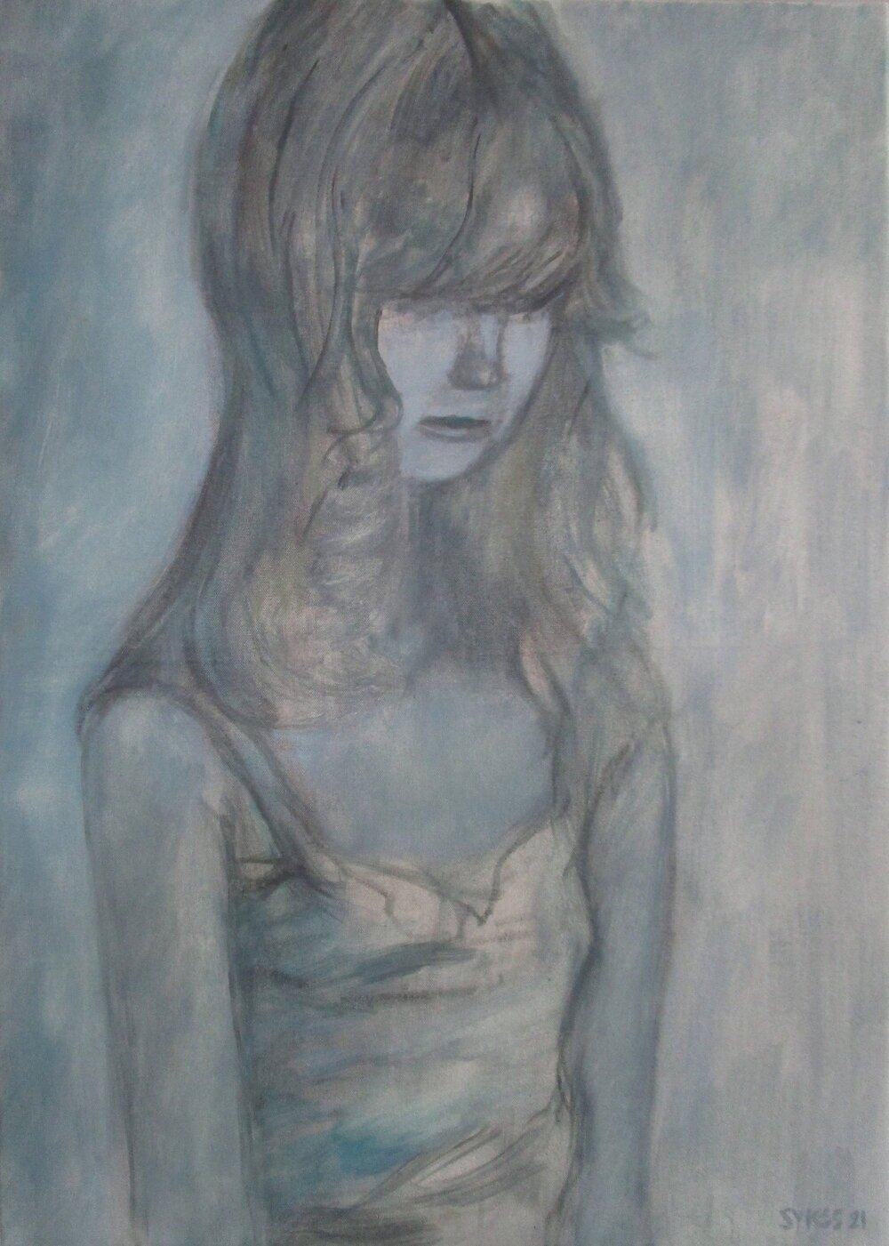 SKID ROW 2021 Oil on canvas 70 x 50 cm (27.5 x 19.75 in)