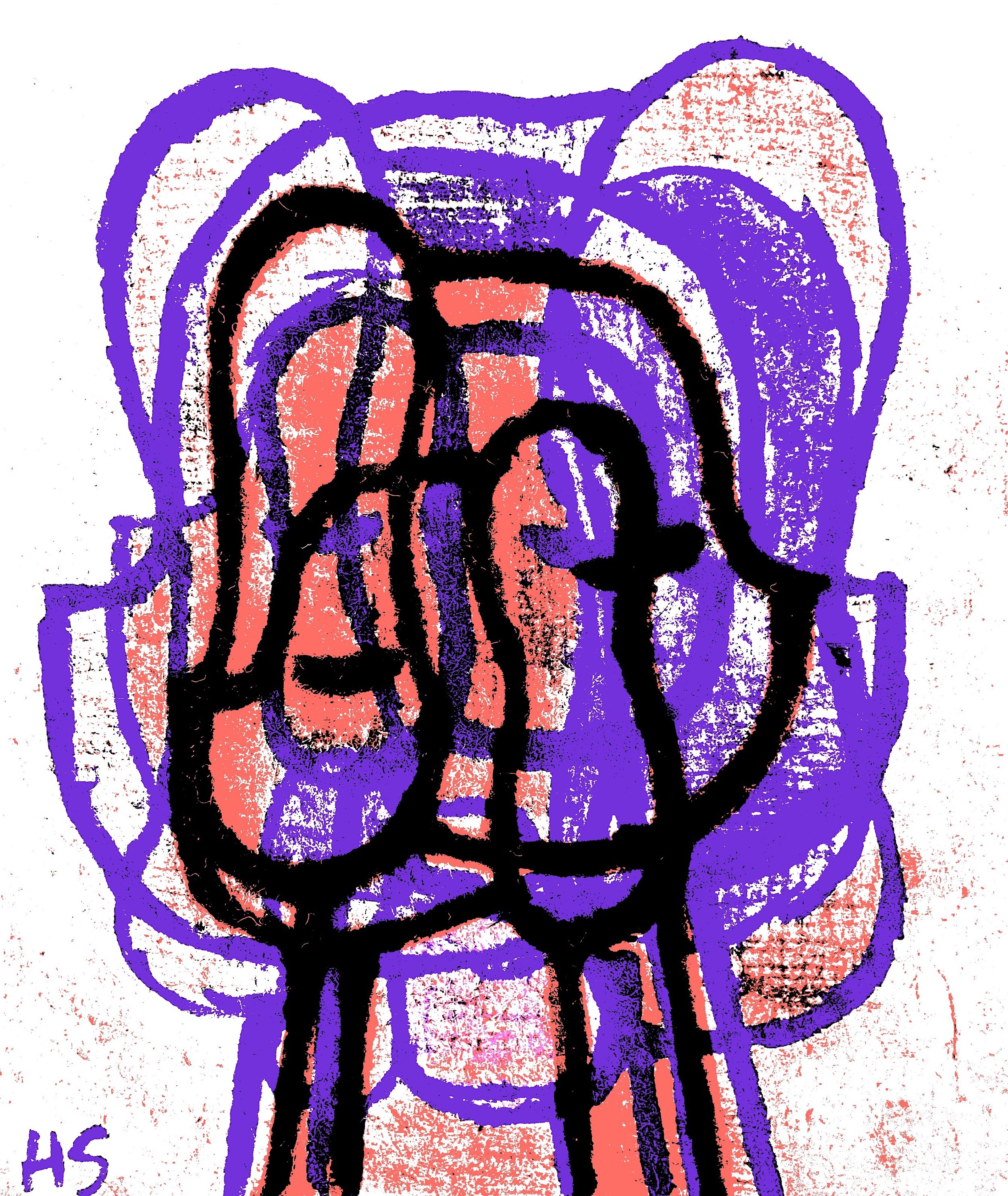 BUTTERFLY MAUVE 2025 Archival digital print on paper 14.2 x 12 cm