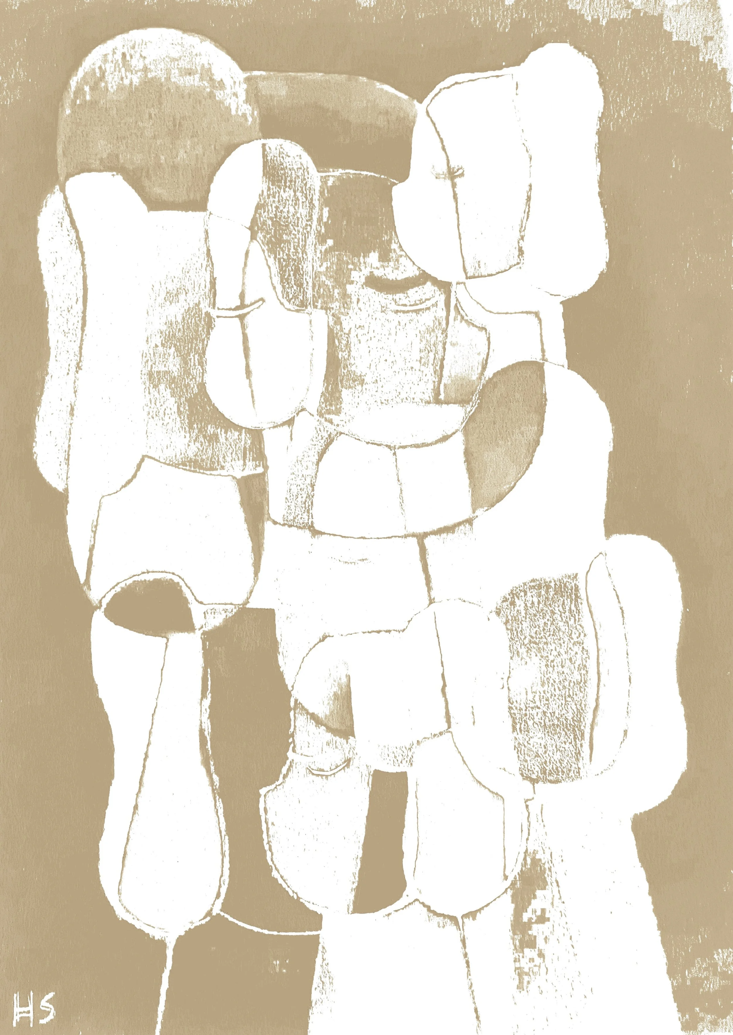 BEACHCOMBER 2026 Archival digital print on paper, original drawing 29 x 21 cm