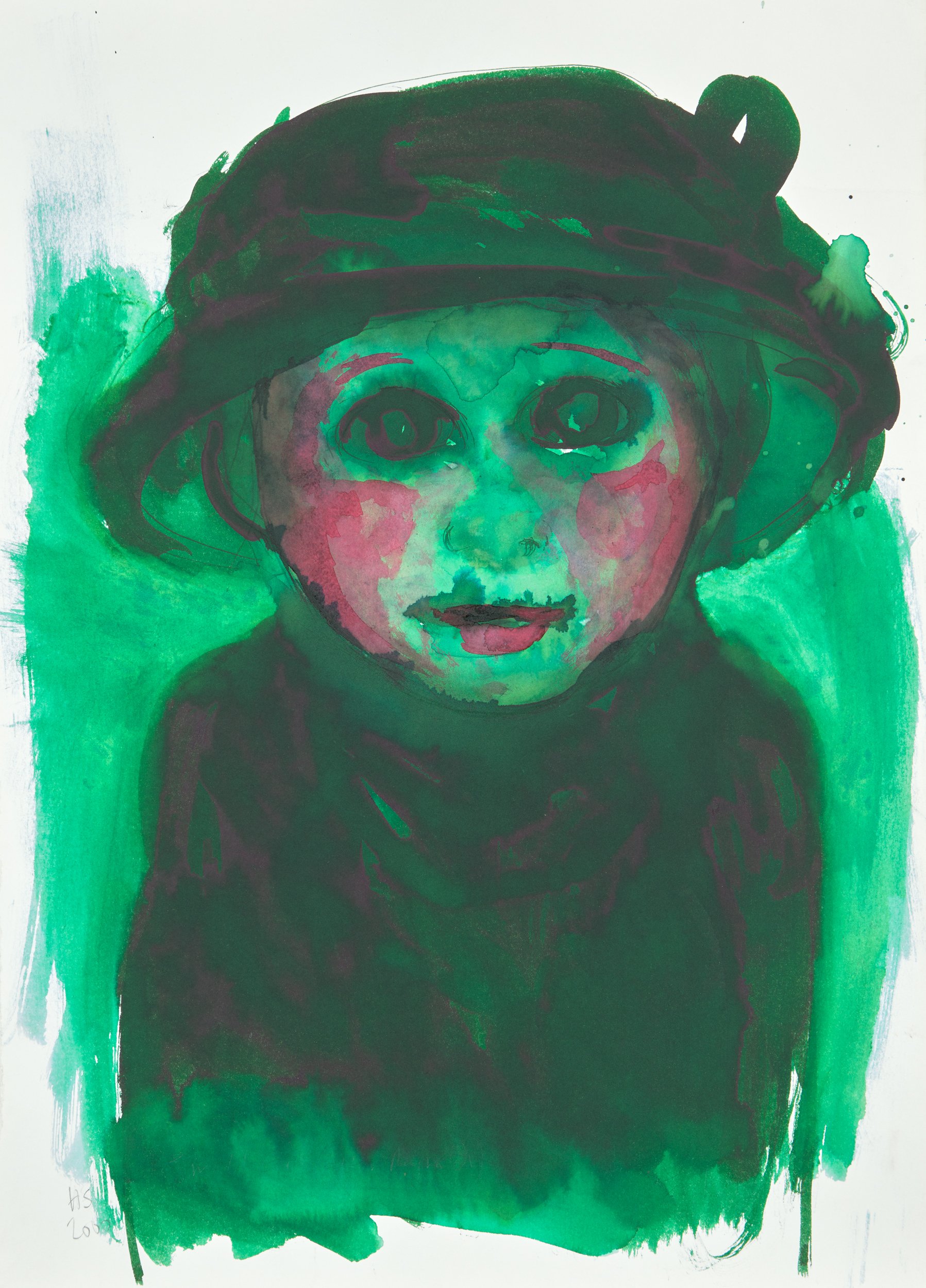 STRAWBERRY GIRL 2000 Ink on paper 51 x 36 cm