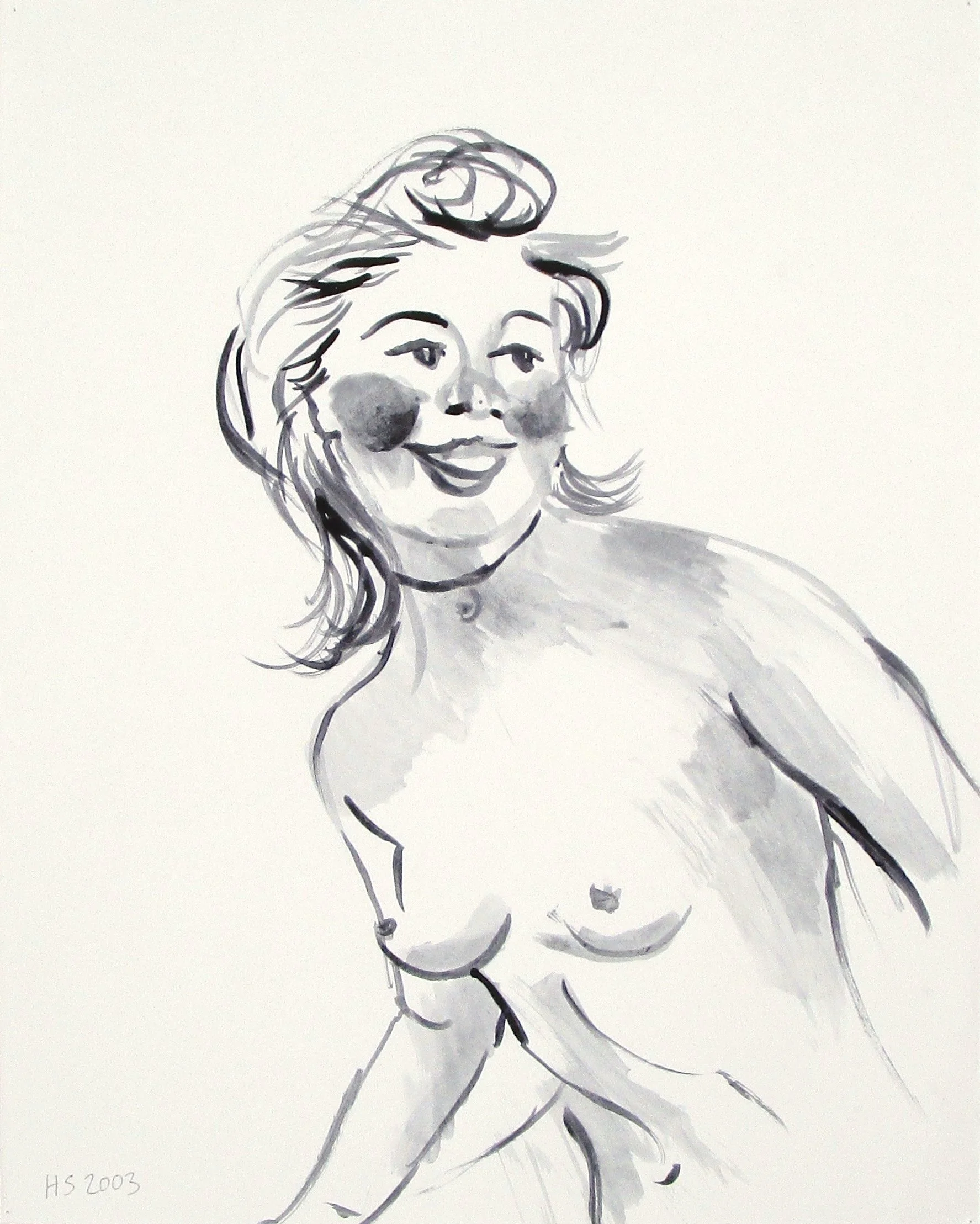 CHOKER 2003 Ink on paper 29.8 x 24 cm