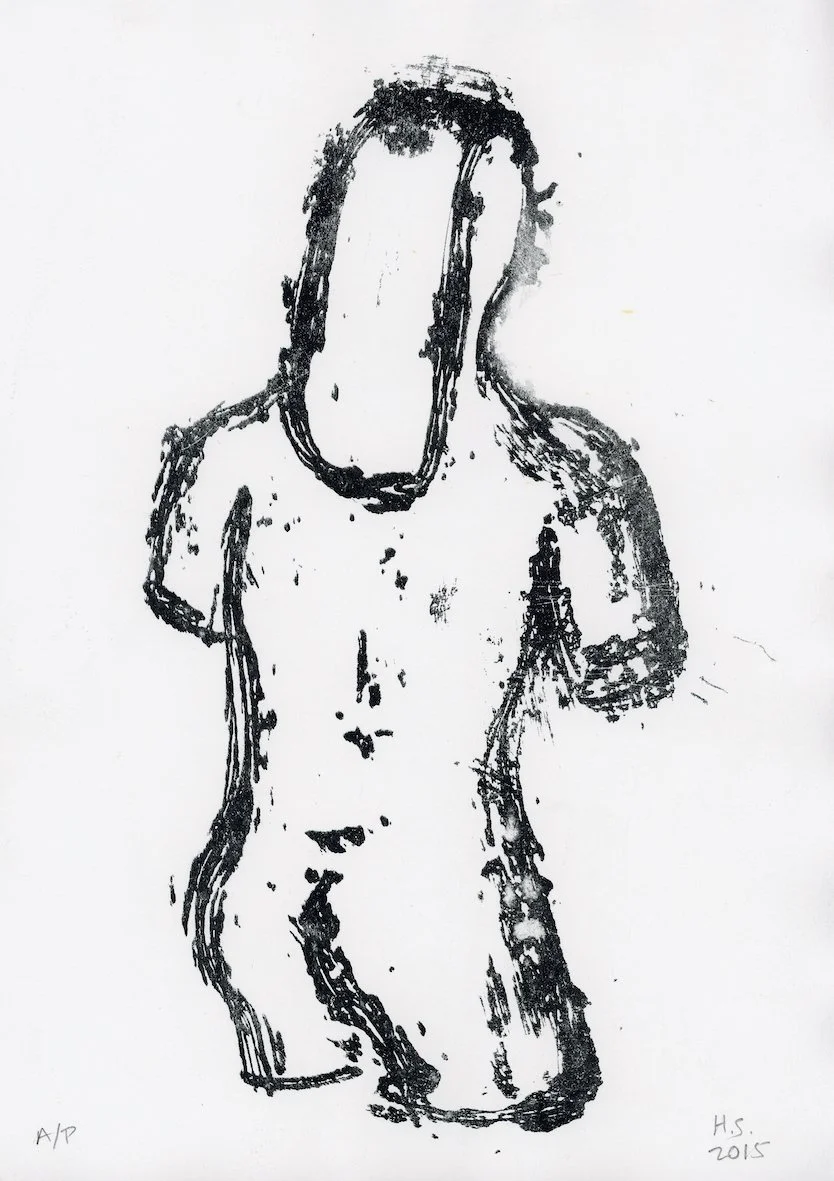 TORSO Lithograph on cartridge paper 29 x 21 cms 2015