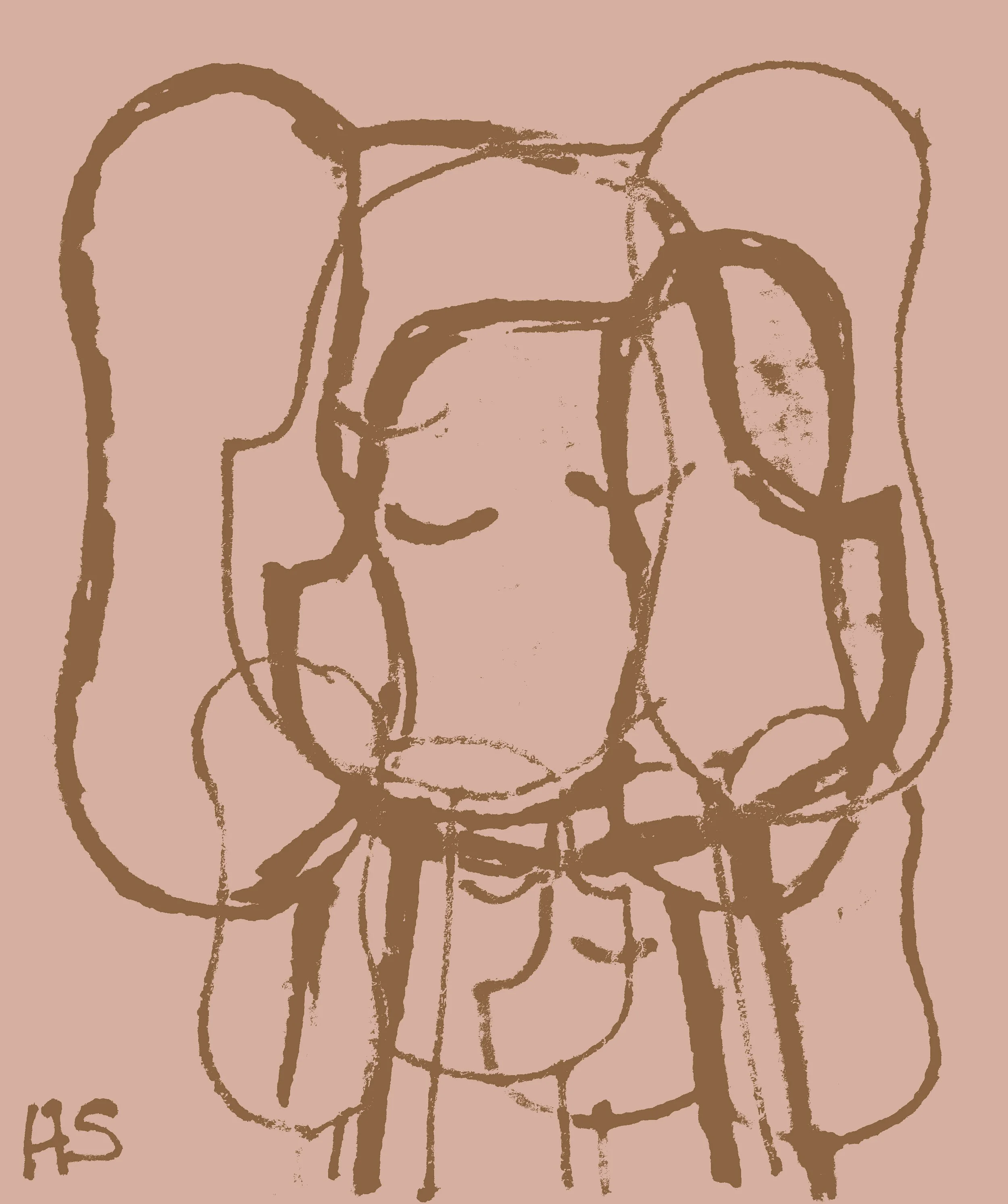 BEATNIK BROWN 2025 Archival digital print on paper 14.2 x 12 cm