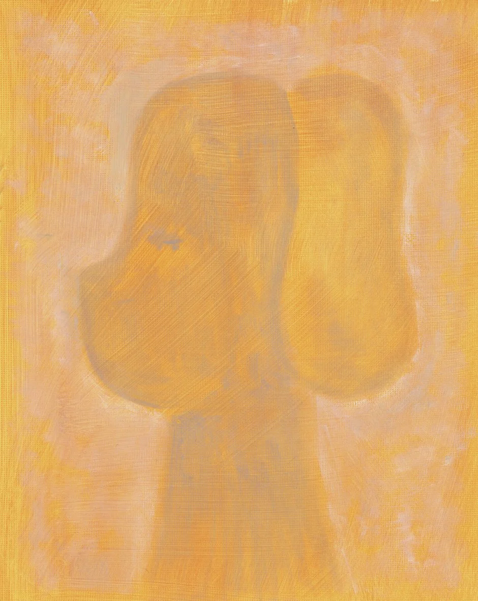 SUNNY TANGERINE 2024 Oil on oil paper 25.3 x 20.3 cm