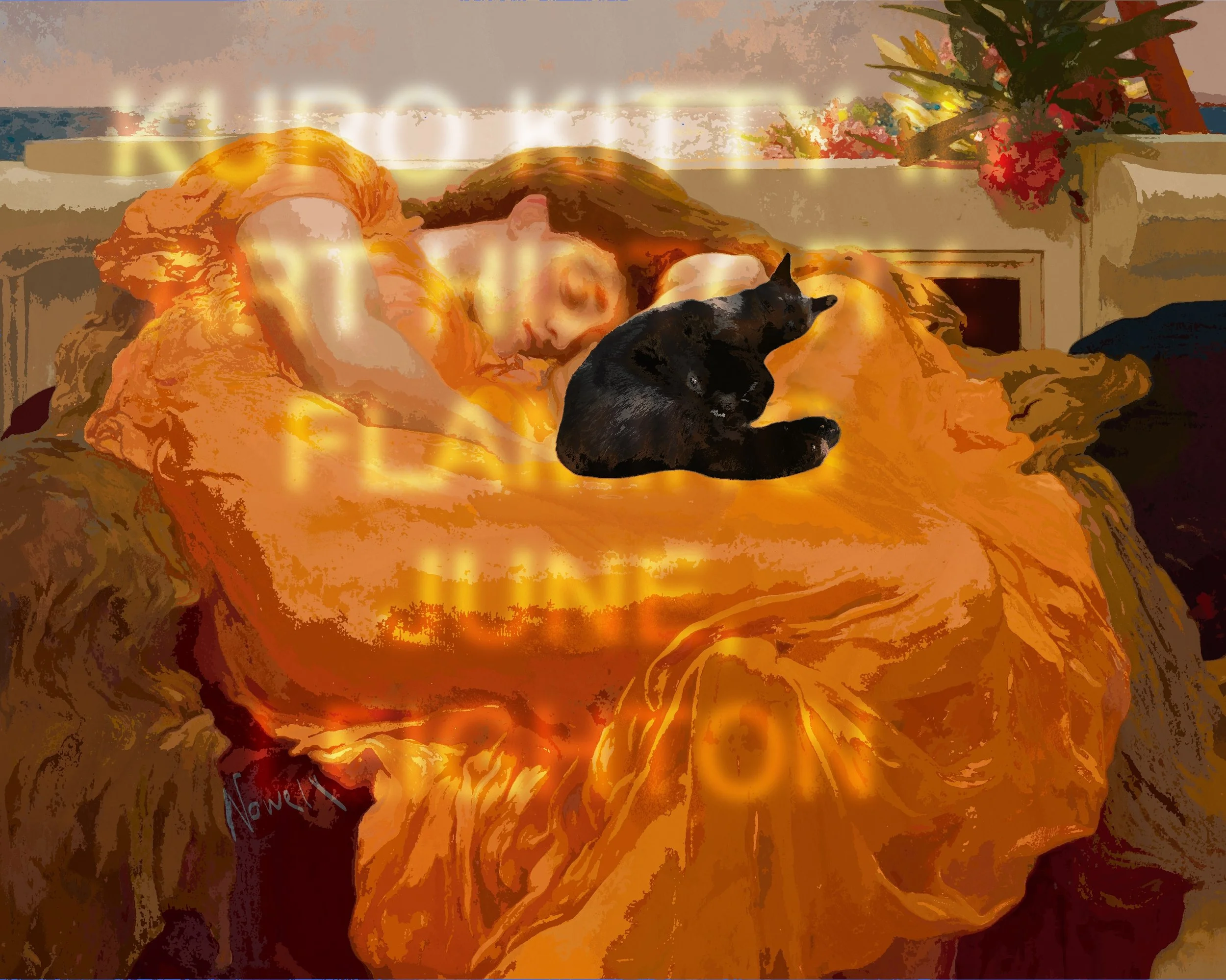 KURO KITTY IN ART HISTORY: FLAMING JUNE, FREDERIC LEIGHTON