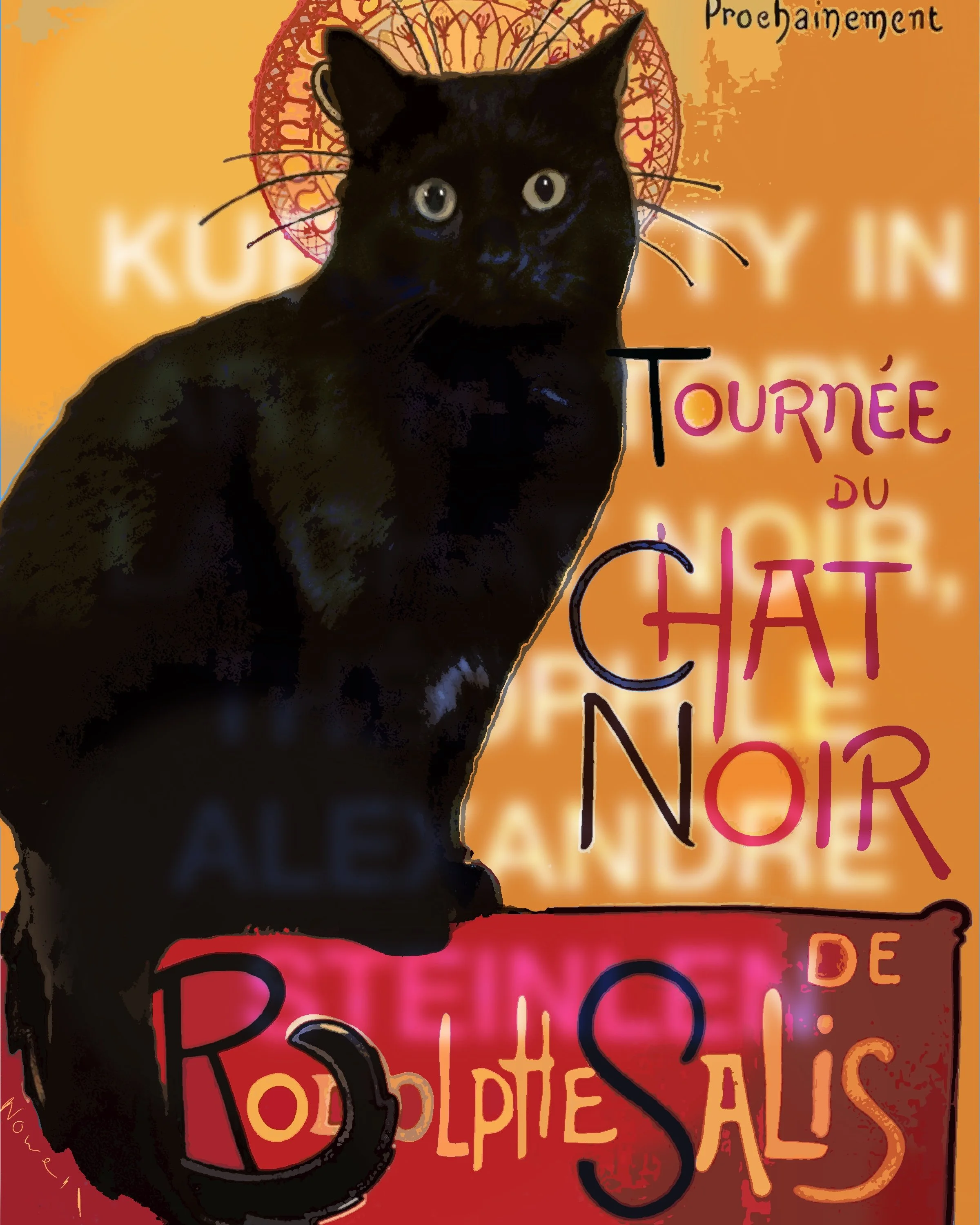 KURO KITTY IN ART HISTORY: LA CHAT NOIR, THÉOPHILE ALEXANDRE STEINLEN