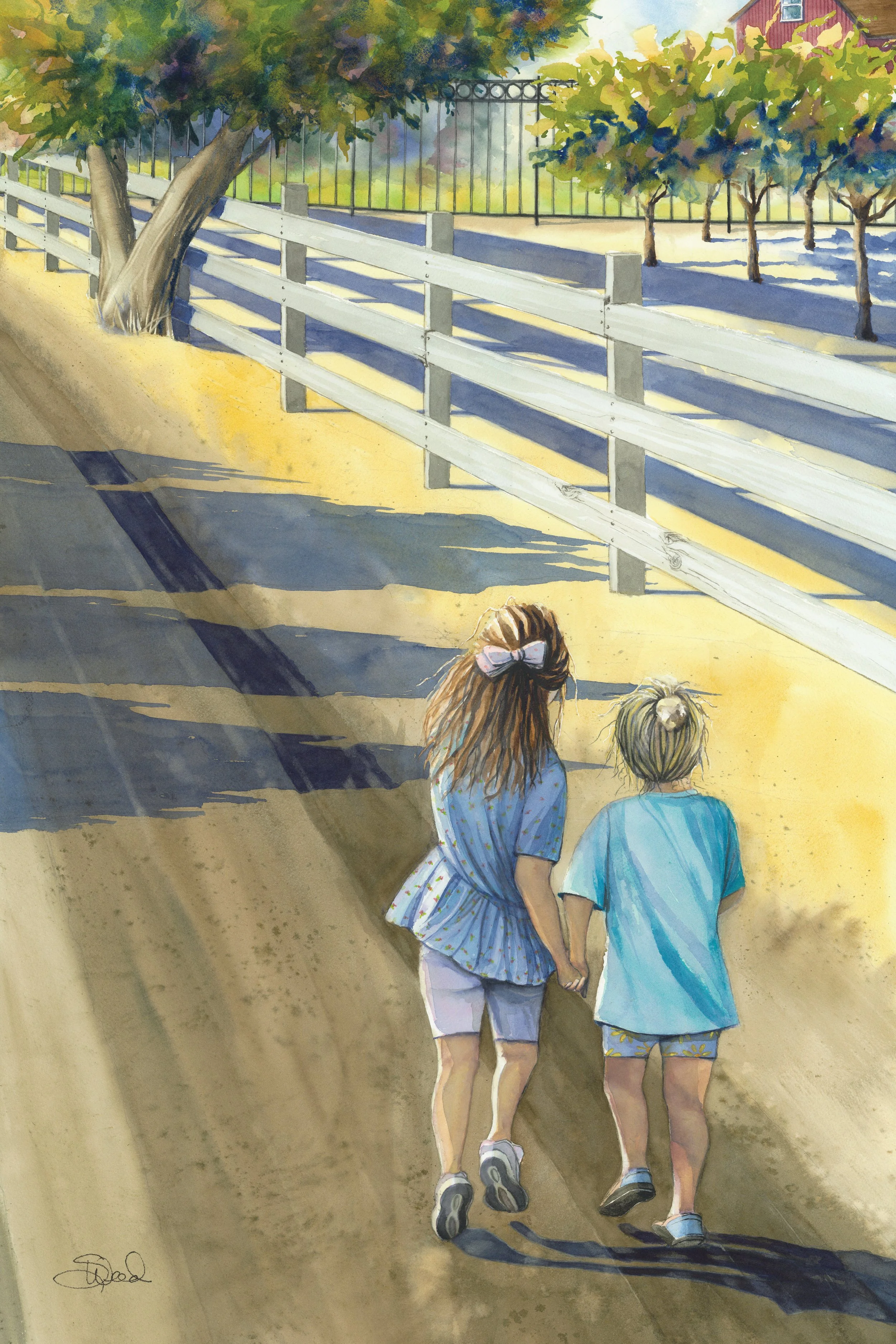  Friends for Life 
 30 in x 20 in (76 cm x 51 cm)
 Watercolor