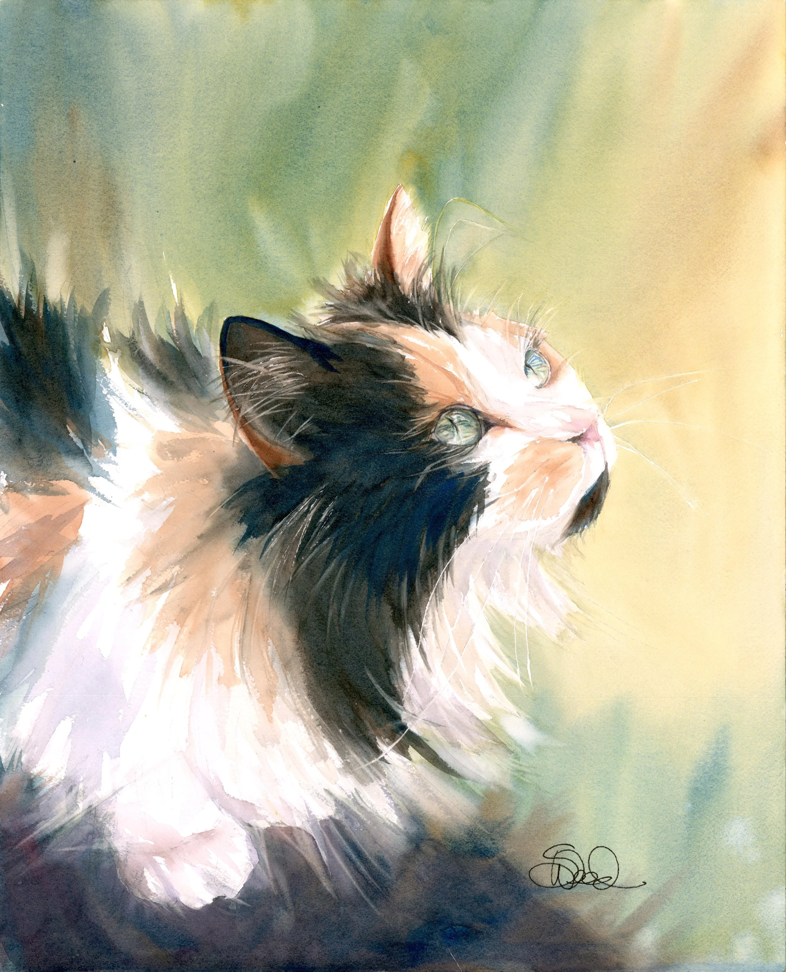  Morning Watch 
 20 in x 16 in (51 cm x 41 cm)
 Watercolor