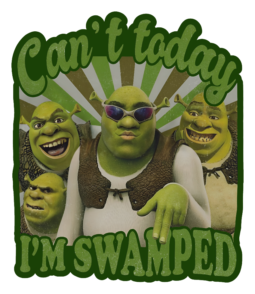 Swamped Vinyl Sticker