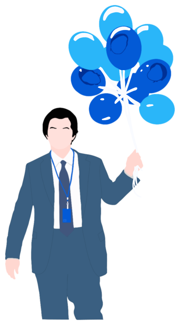 Balloons Clear Vinyl Sticker