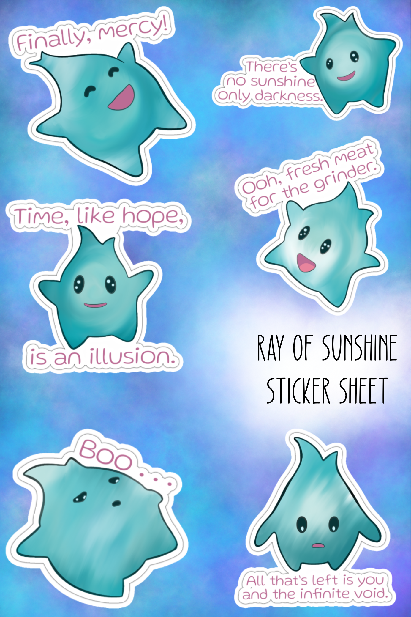 Ray of Sunshine Vinyl Sticker Sheet