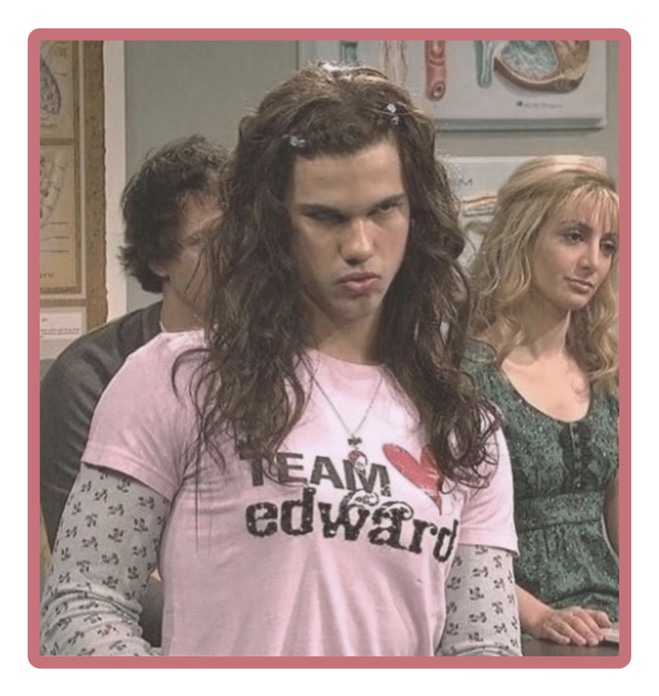 Team Edward Taylor Lautner SNL Vinyl Sticker