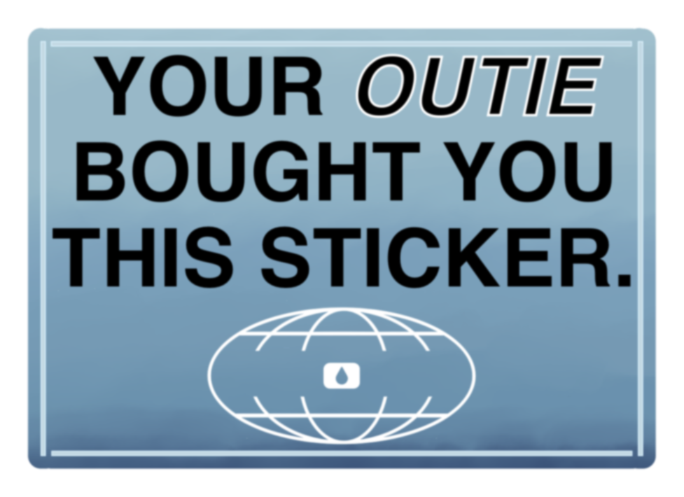 Outie Vinyl Sticker