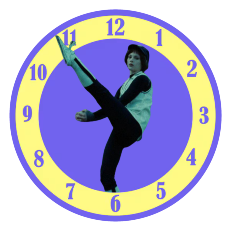 Big Comfy Cullen Clock Vinyl Sticker
