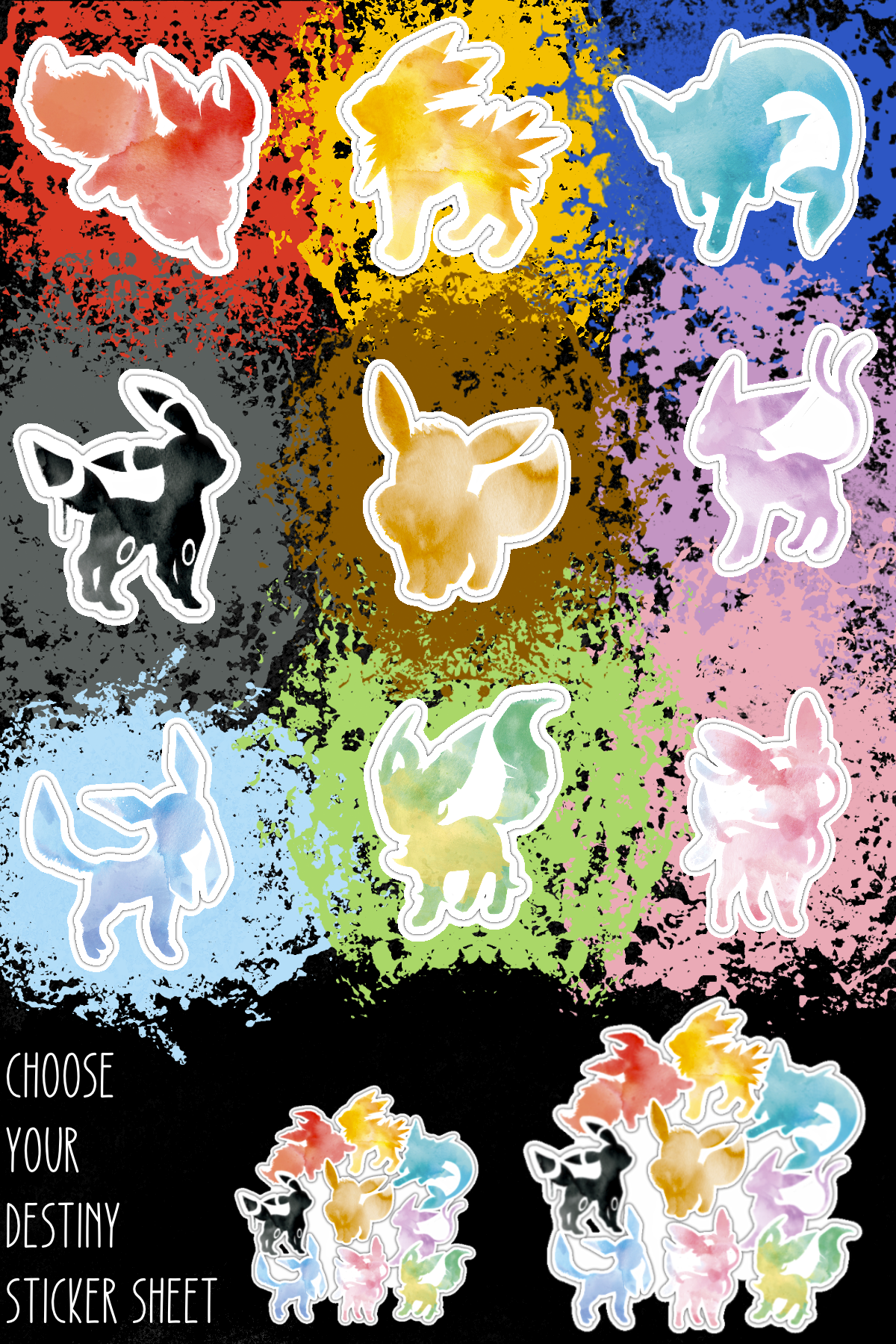 EV Vinyl Sticker Sheet