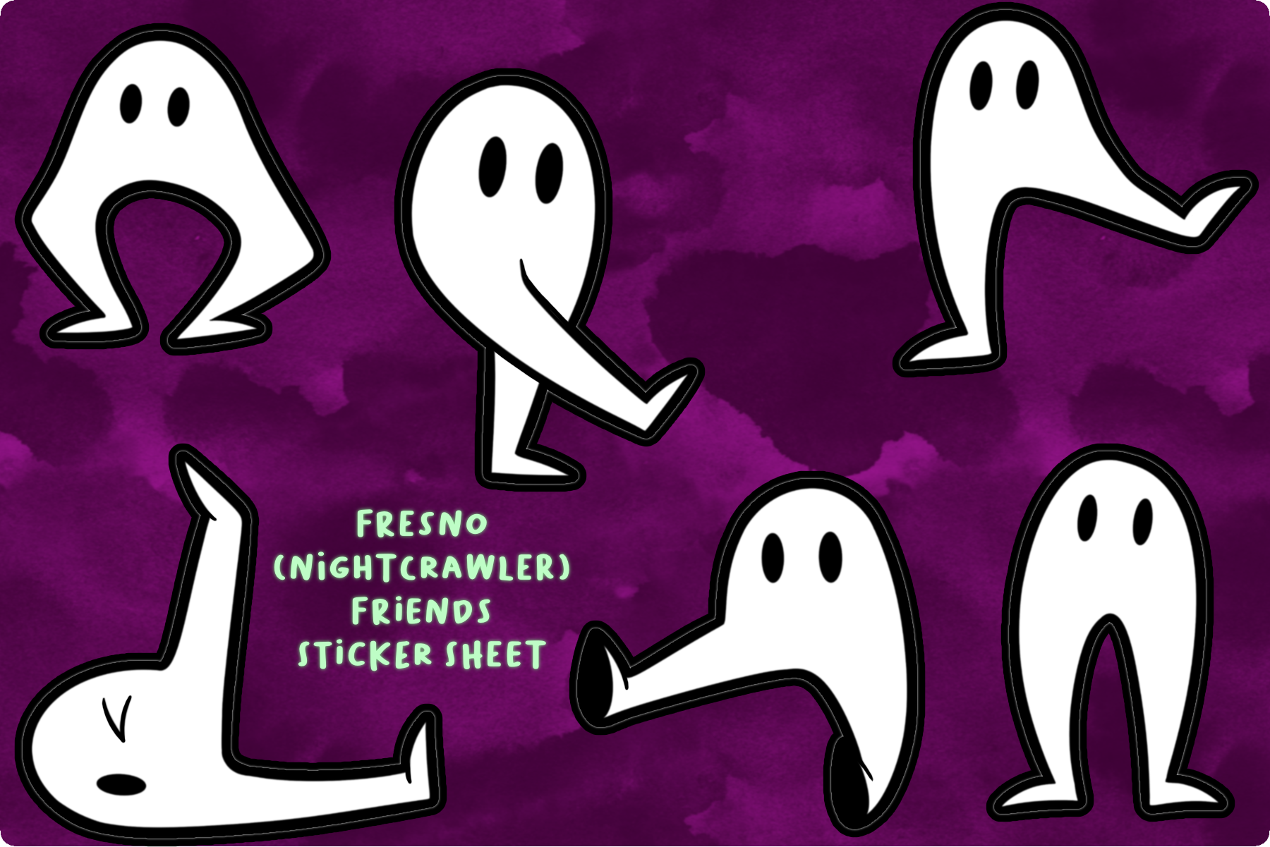 Nightcrawler Vinyl Sticker Sheet