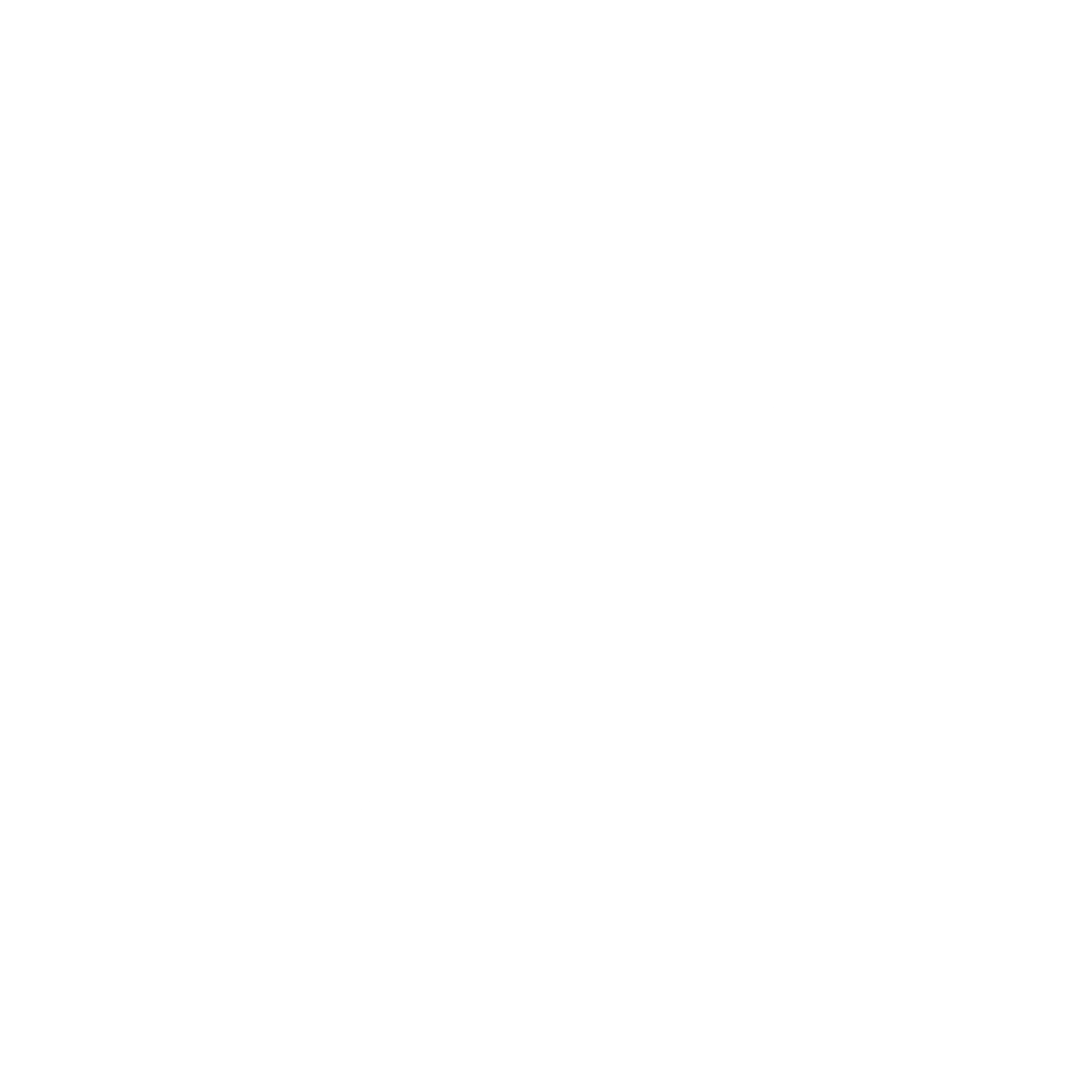 Logo en blanco y negro con formas abstractas y curvadas.
