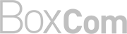 Logotipo de Box.com en colores gris y blanco