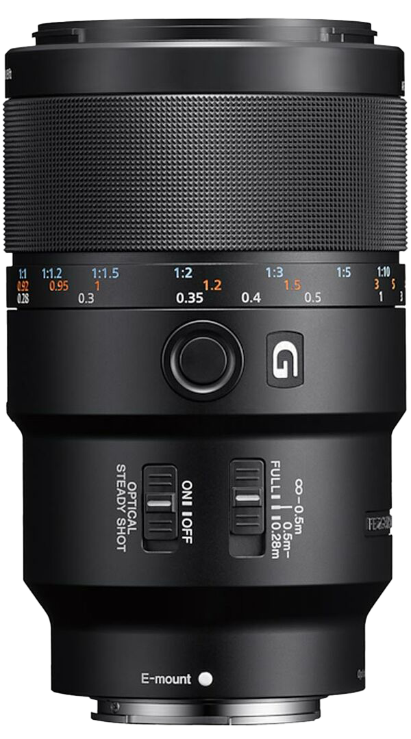 Lente de cámara Canon con zoom y controles ajustables